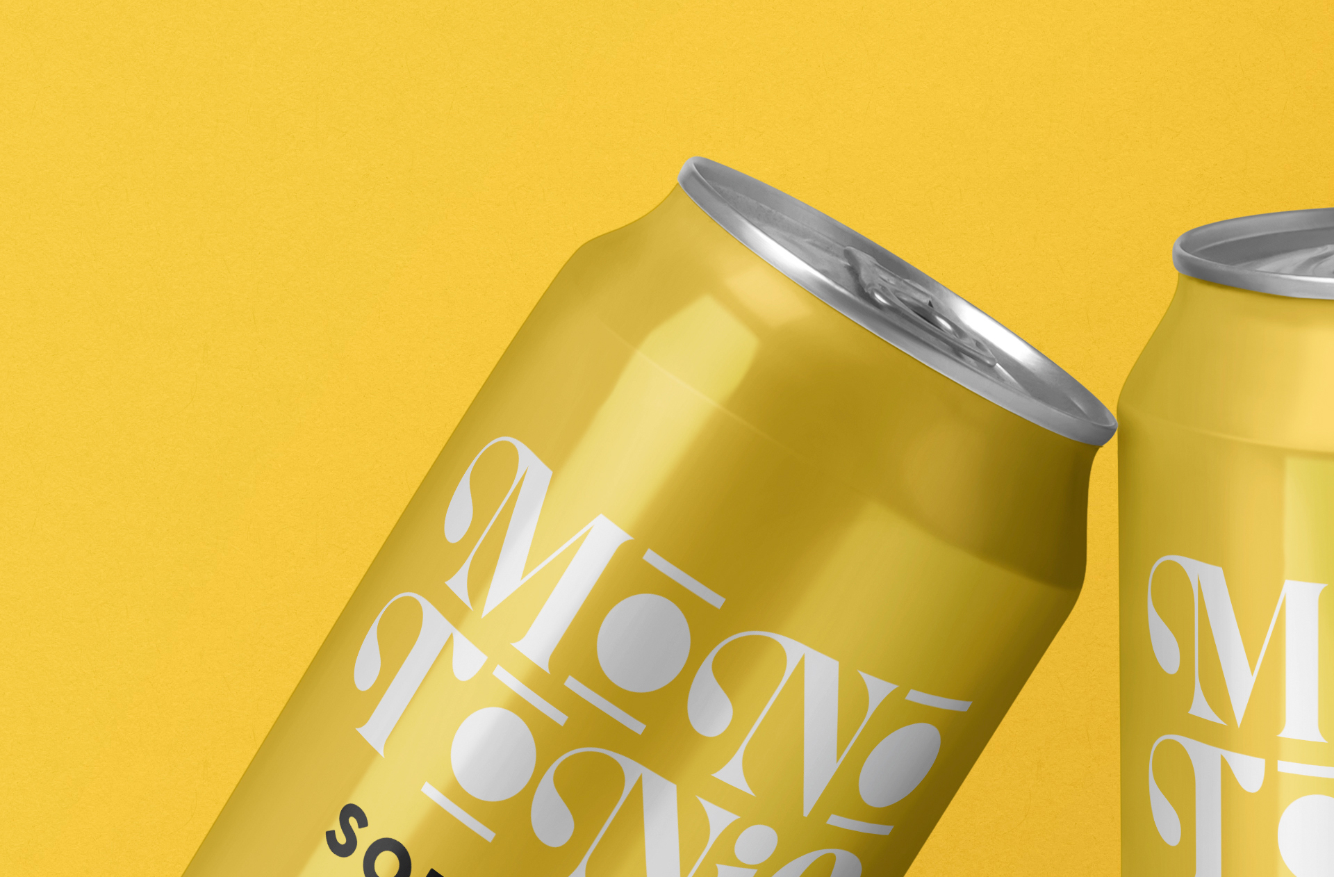 aluminum can mockup