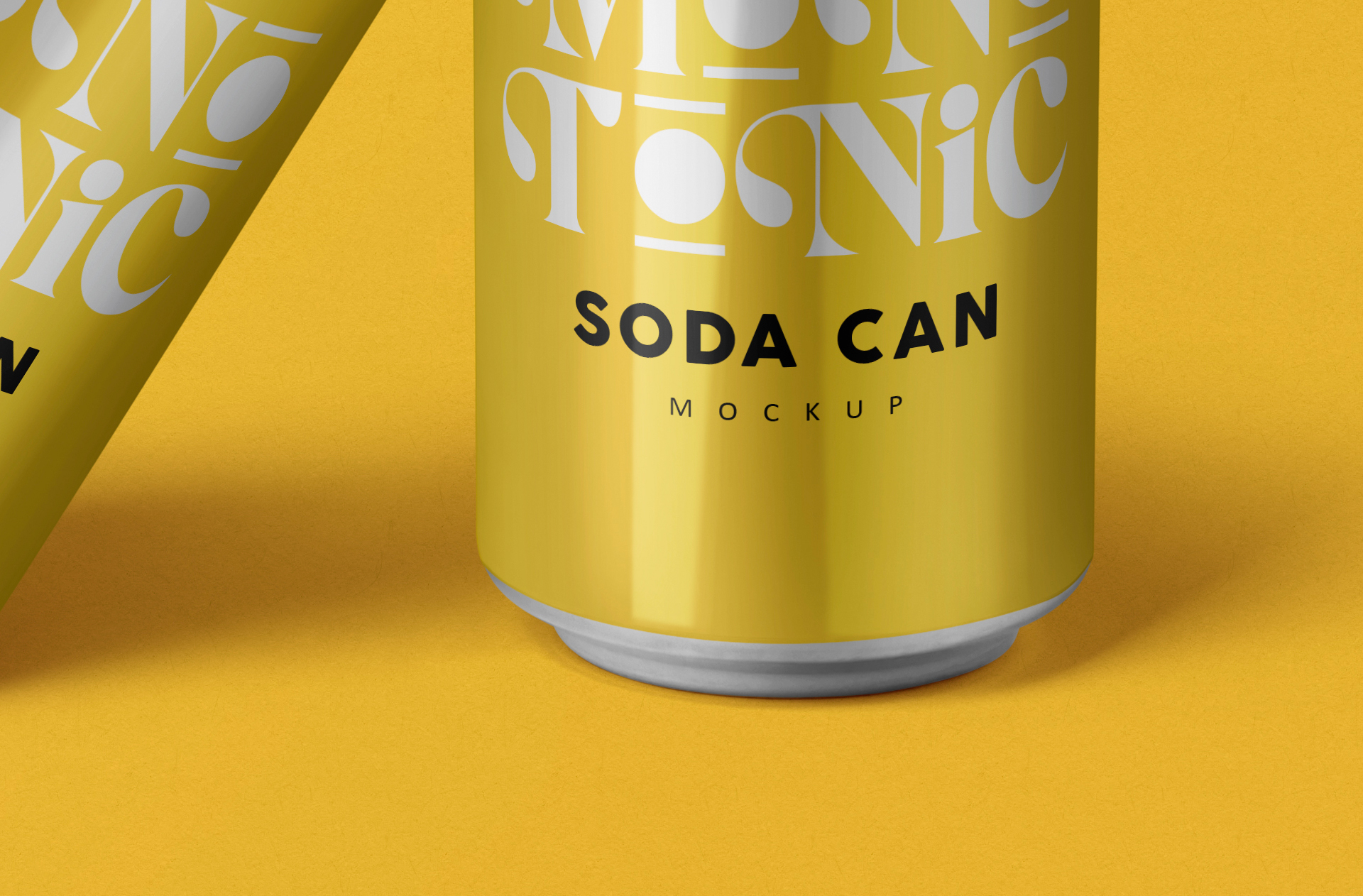 aluminum can mockup