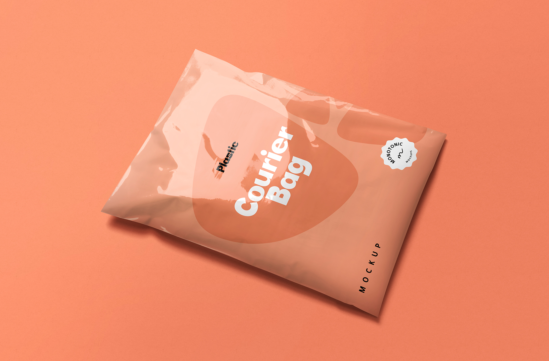 Premium Courier Bag Mockup with Side View Display