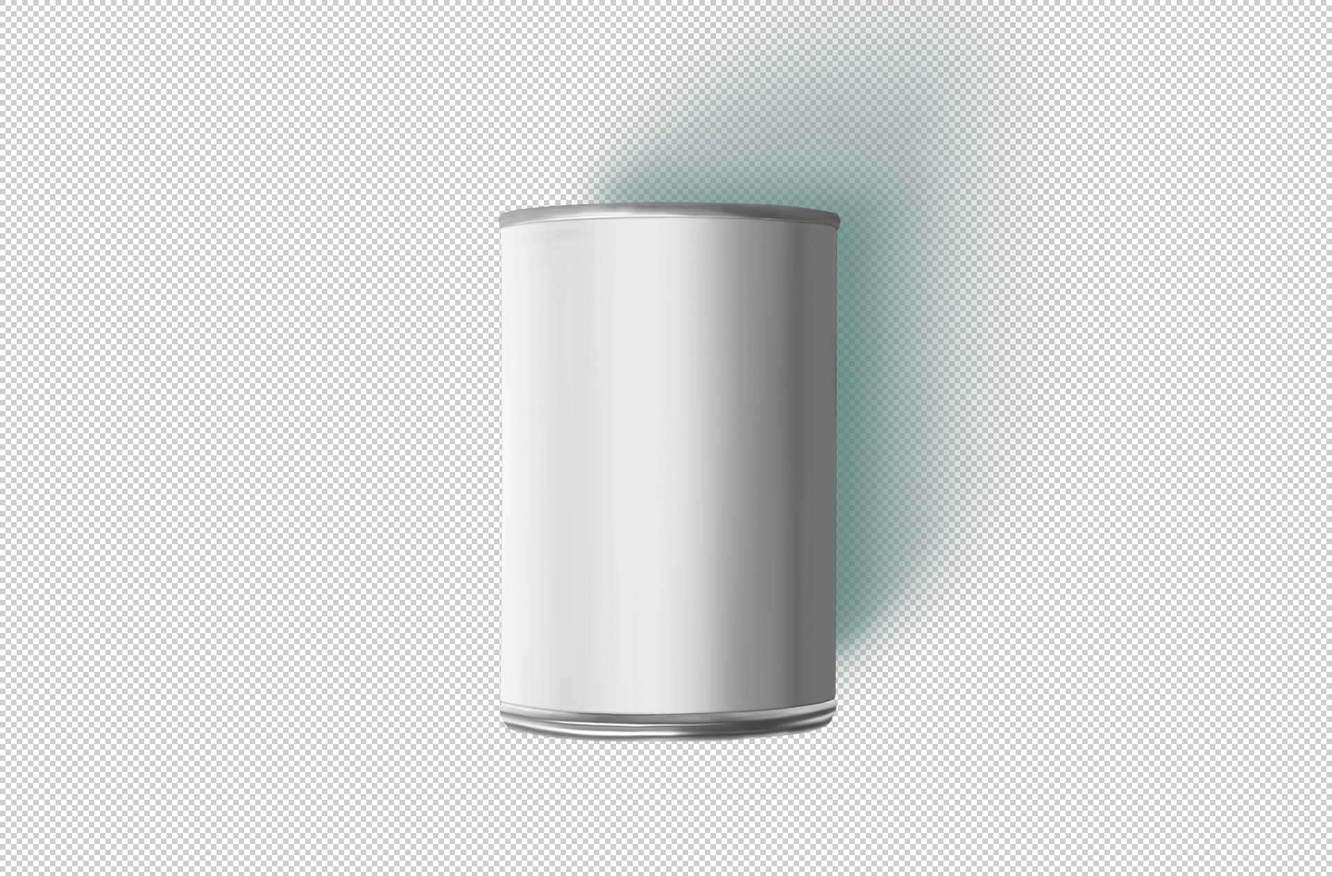 aluminum can mockup