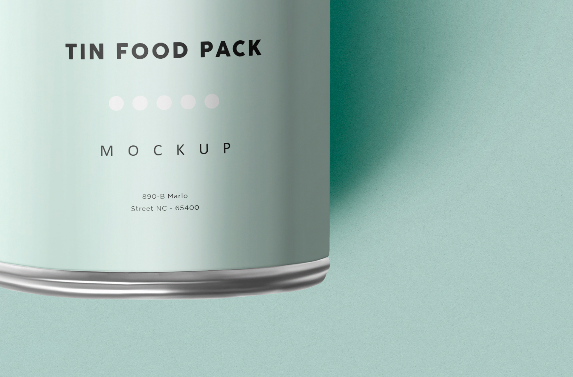 aluminum can mockup