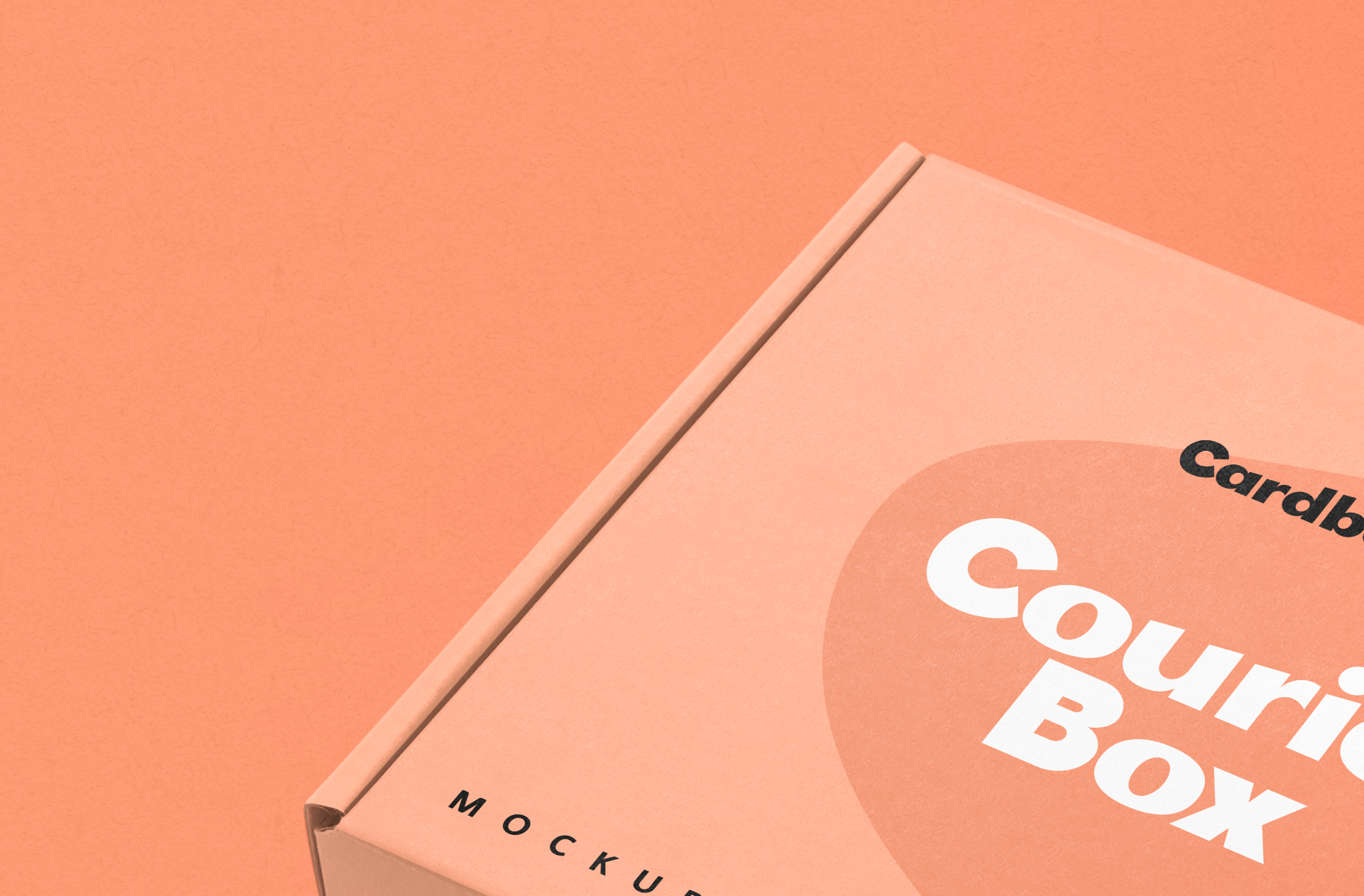 cardboard box mock-up