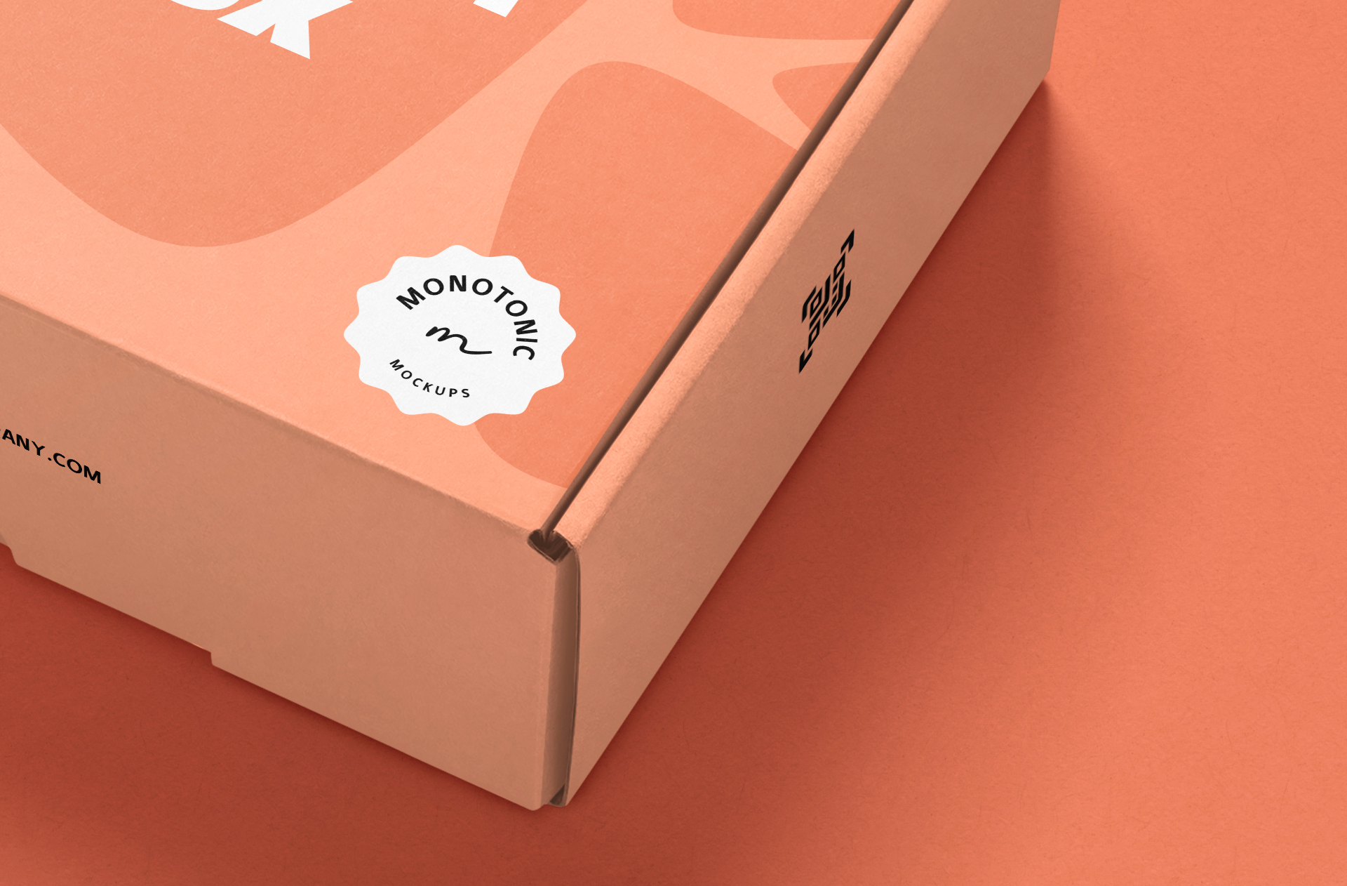 cardboard box mock-up