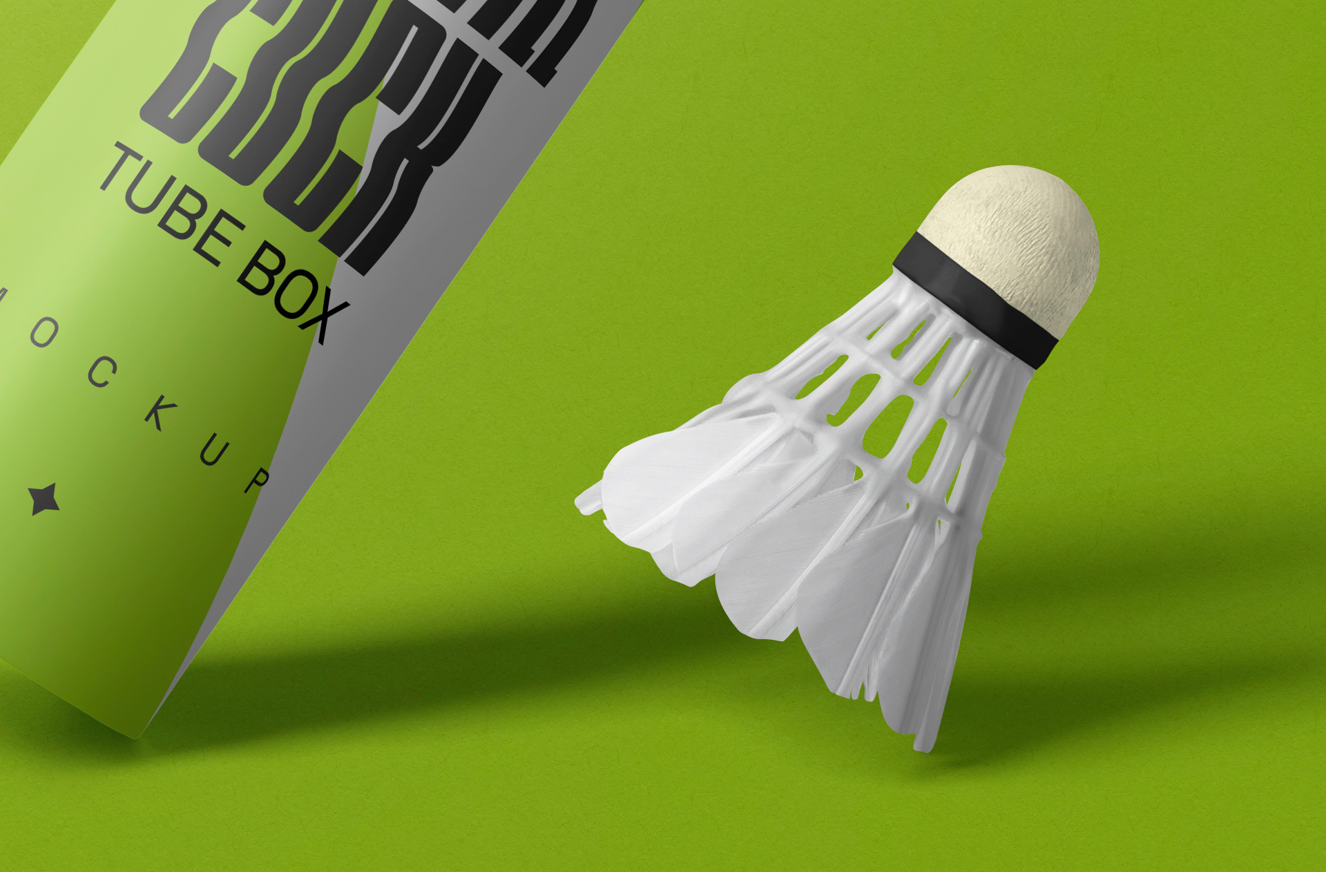 badminton accessories mockup