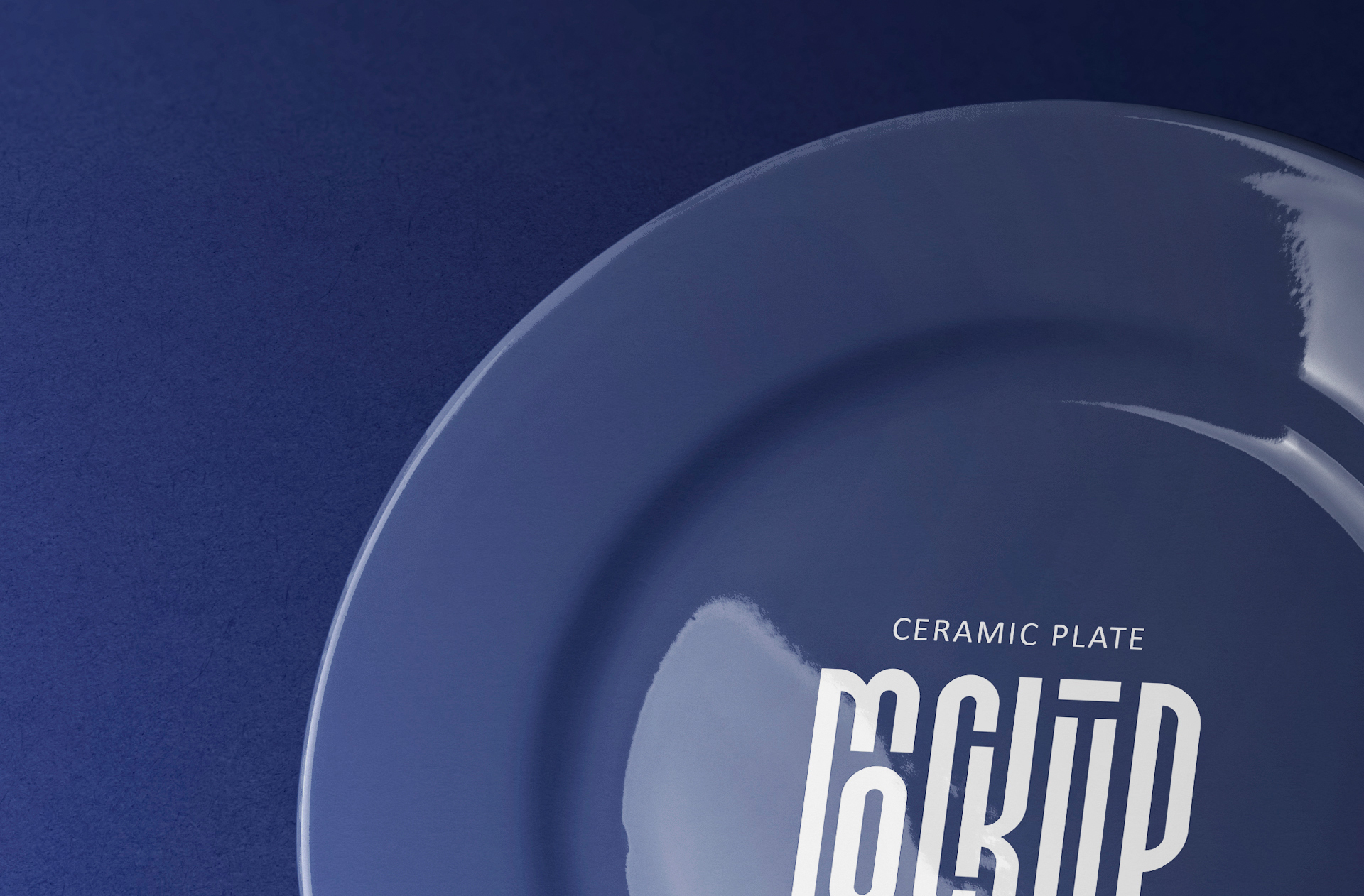 ceramic plate mock-up