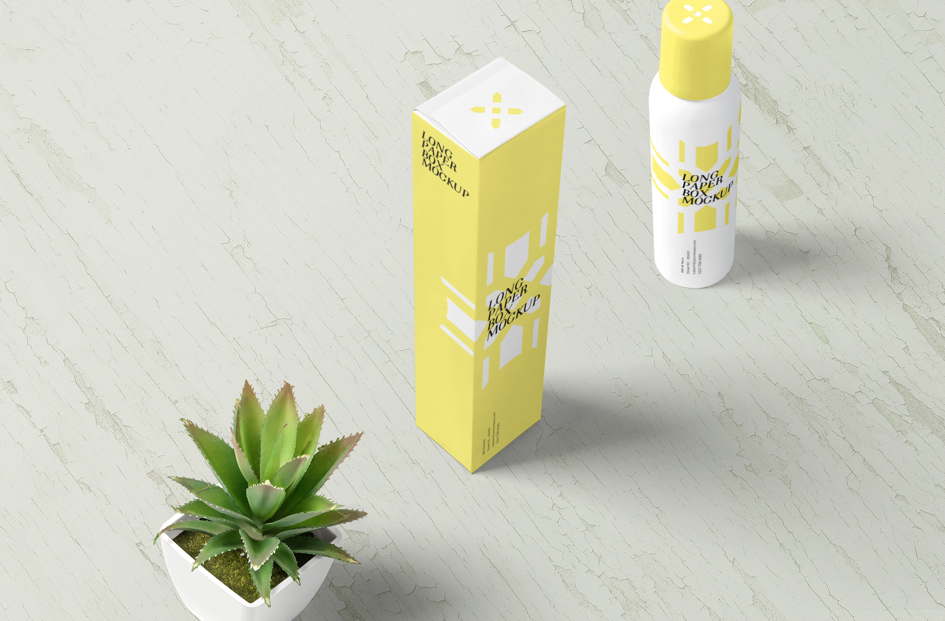 Long Paper Box & Spray Bottle Mockup – Clean Branding