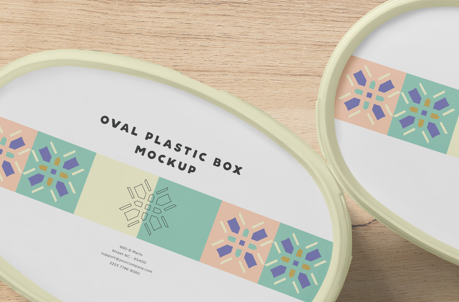 customizable label mockup