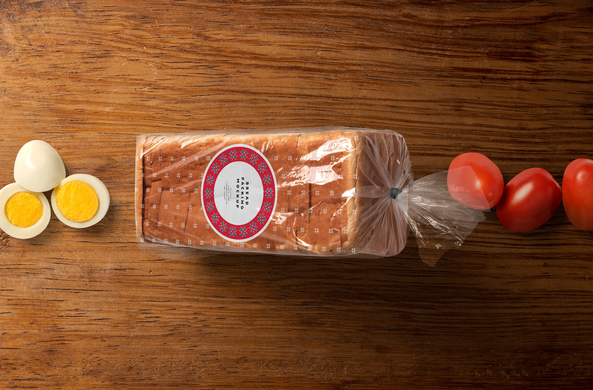 Transparent Bread Packaging Mockup – Professional Design