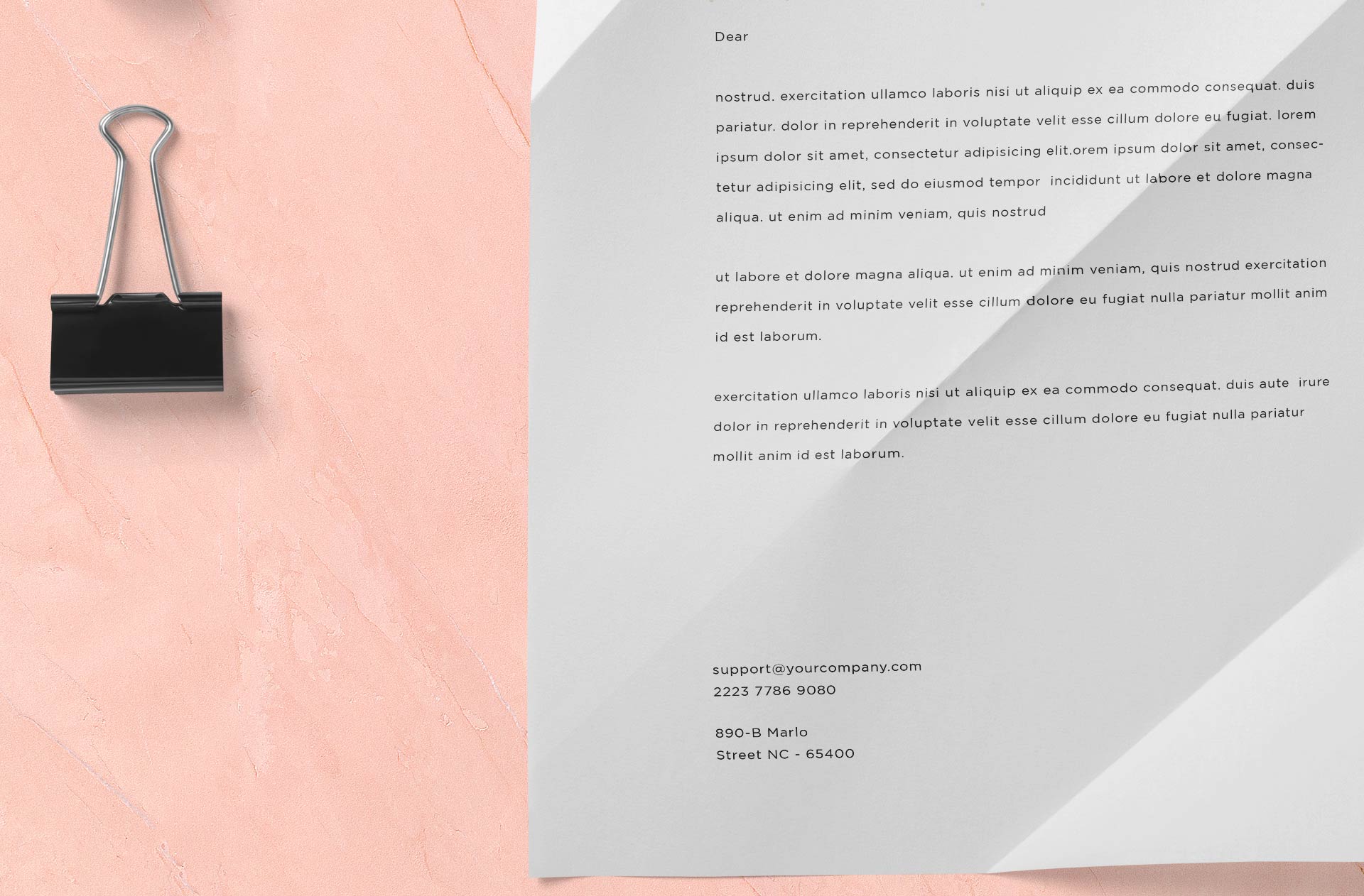 corporate stationery mock-up