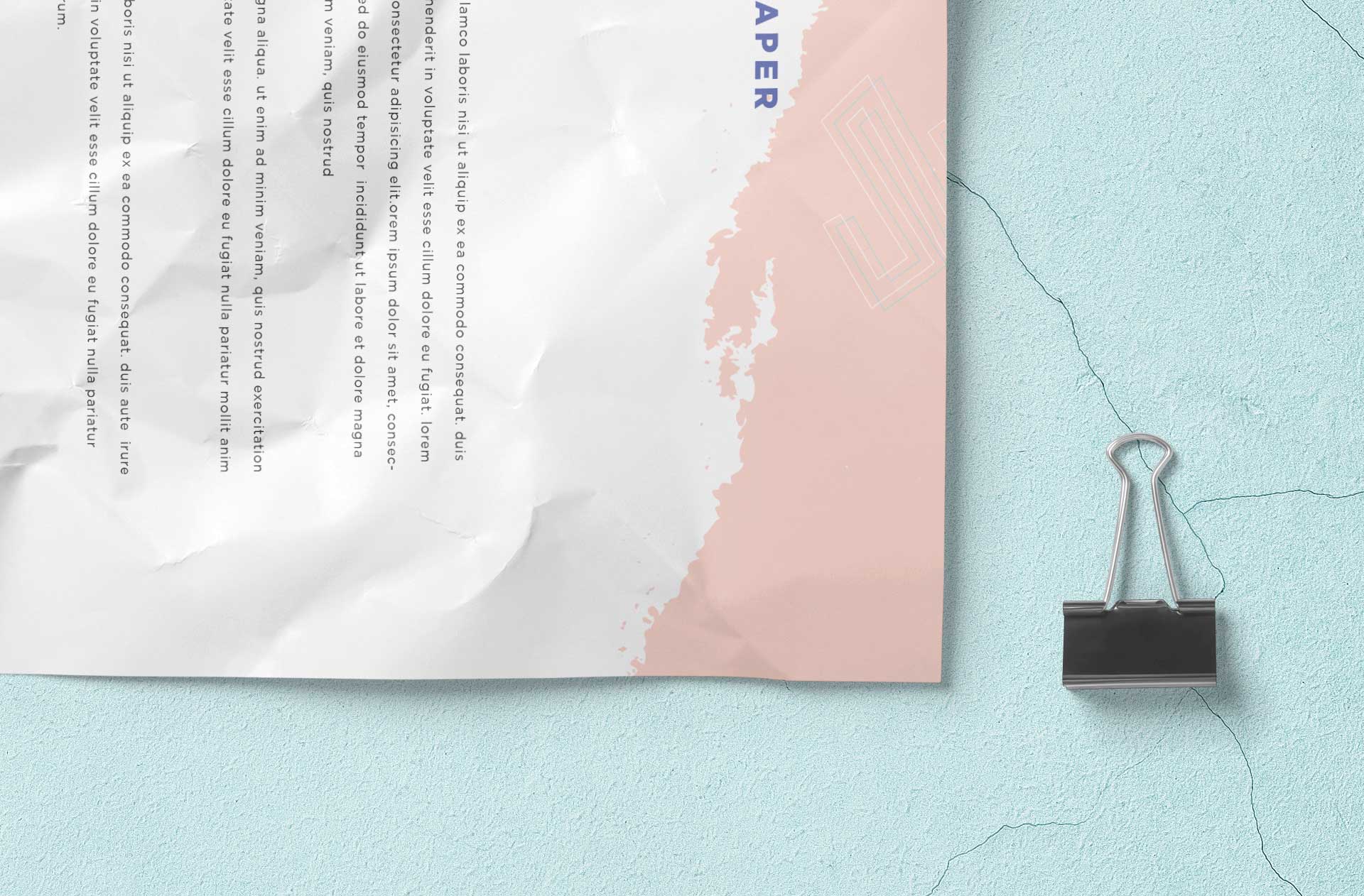 aged paper mock-up