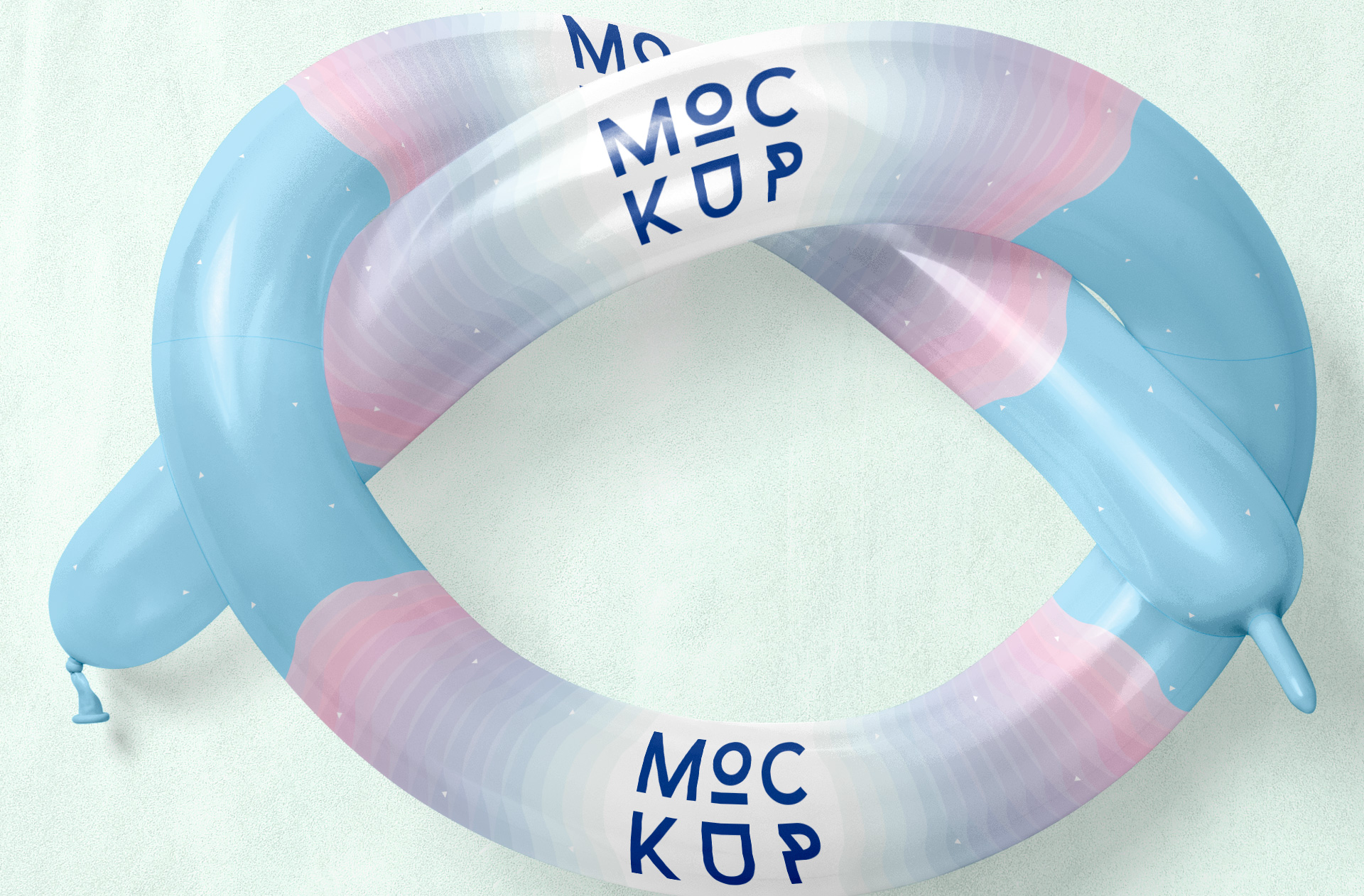 custom logo balloon mock-up