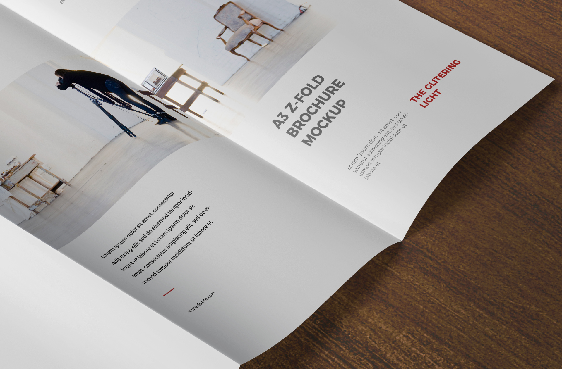 A4 brochure mockup