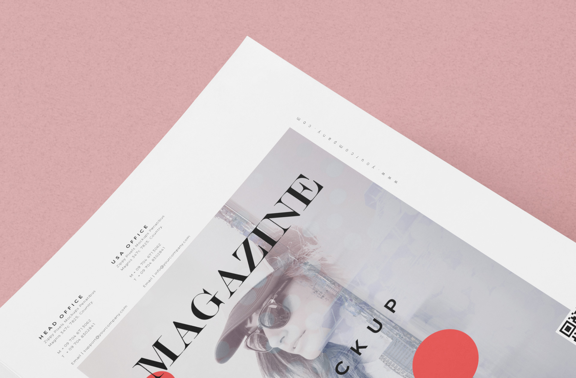 A4 magazine mock-up