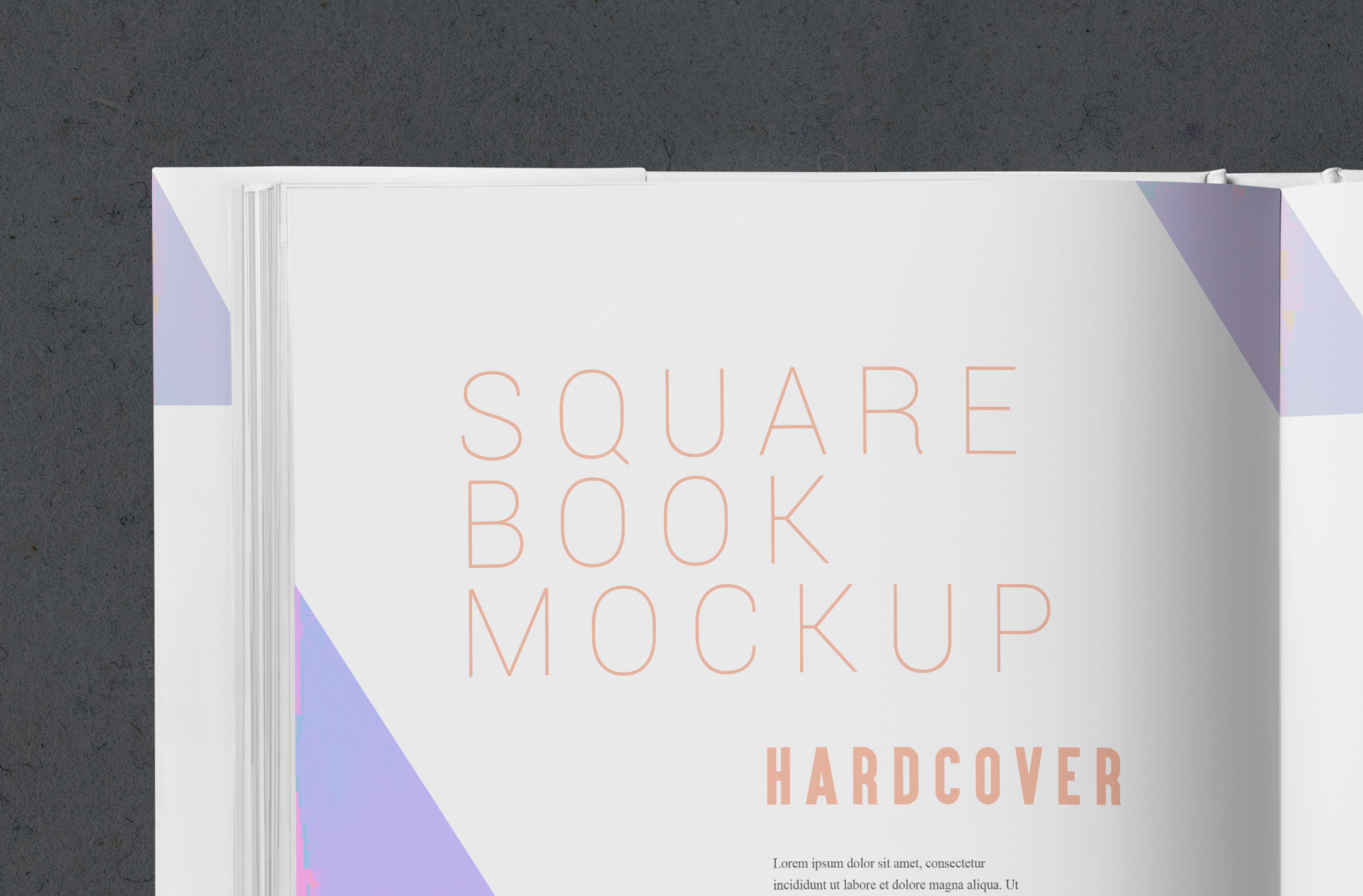 A5 square book mockup