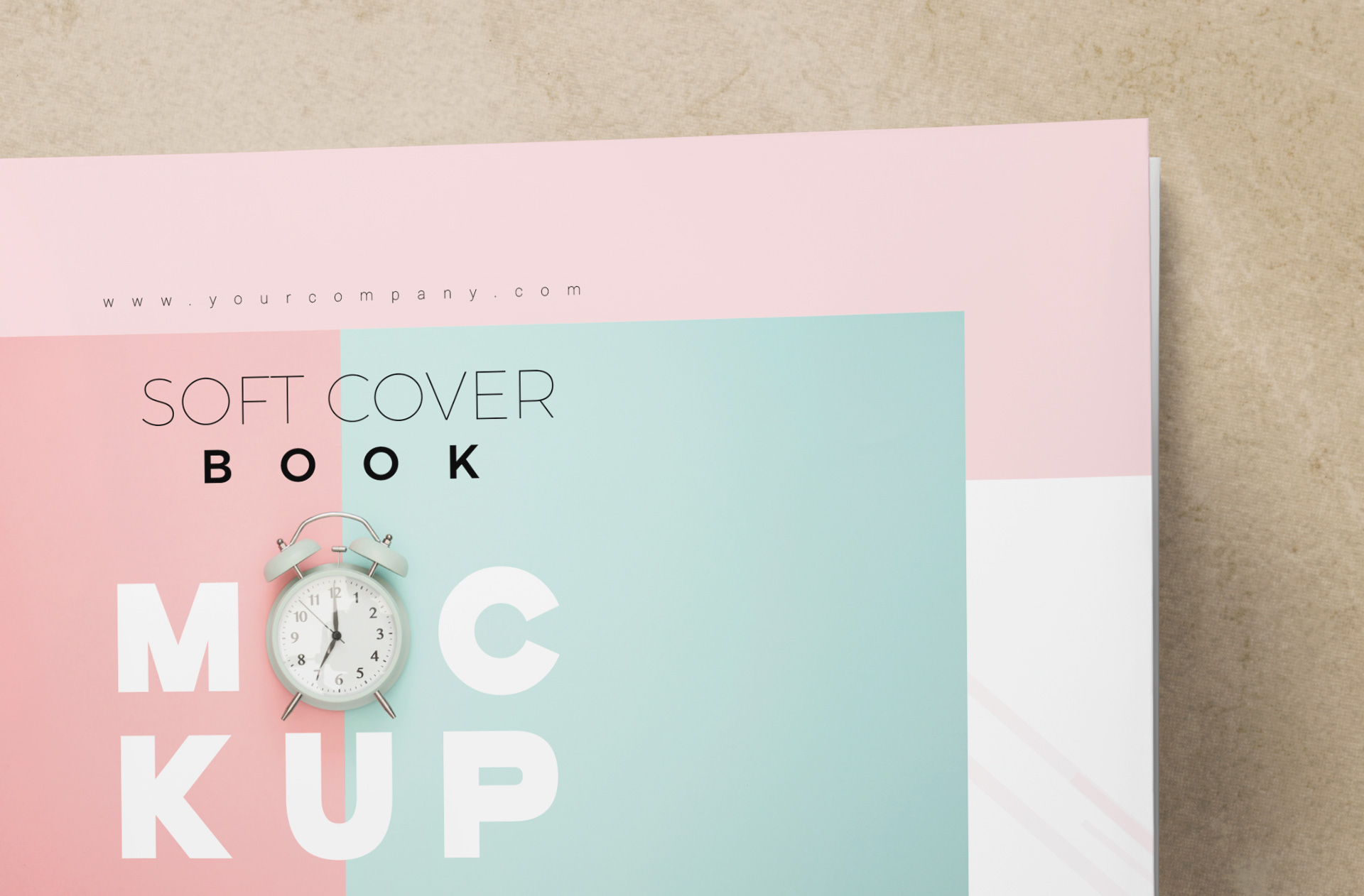 A5 softcover book mockup