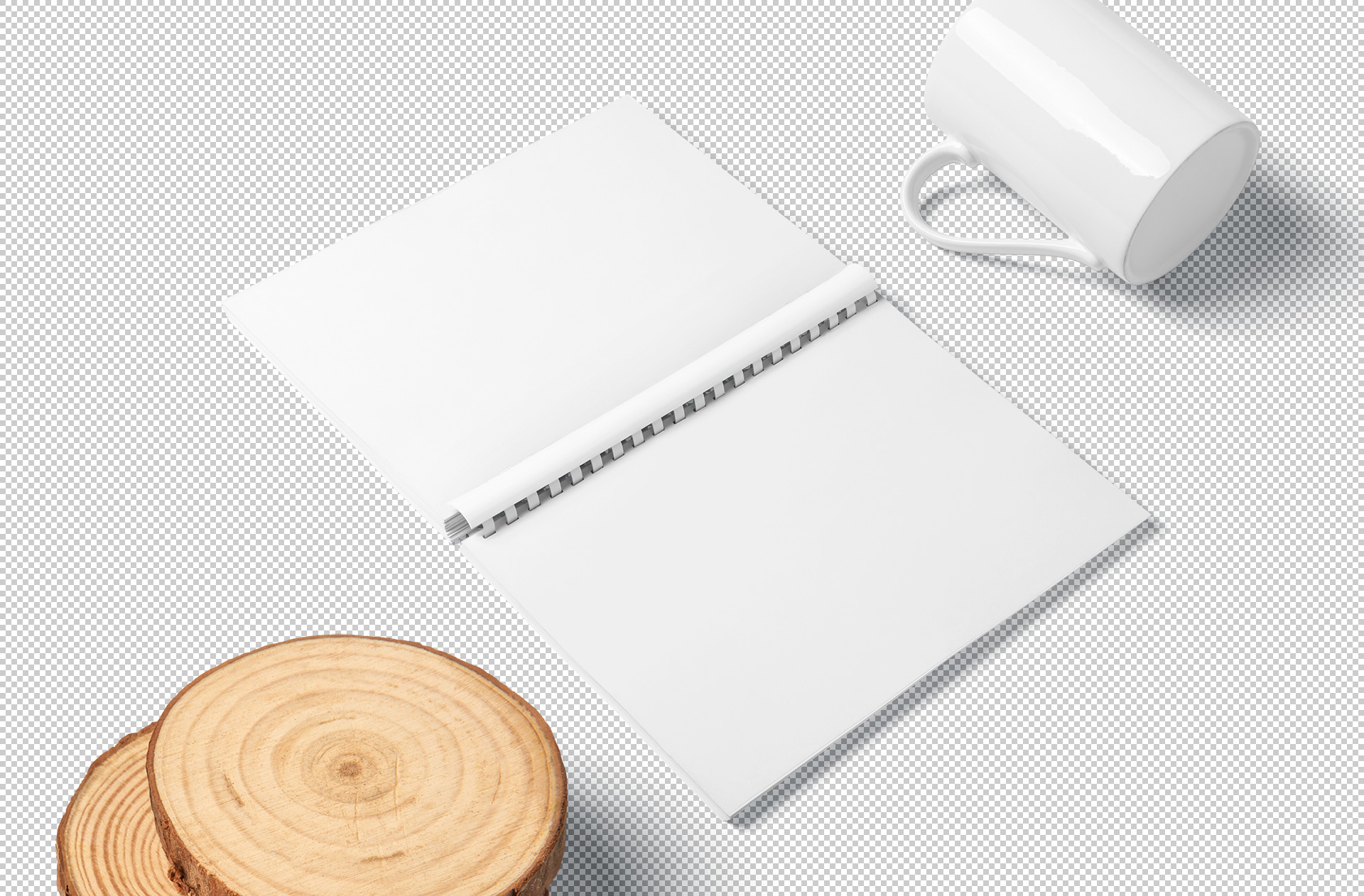 A4 spiral book mockup