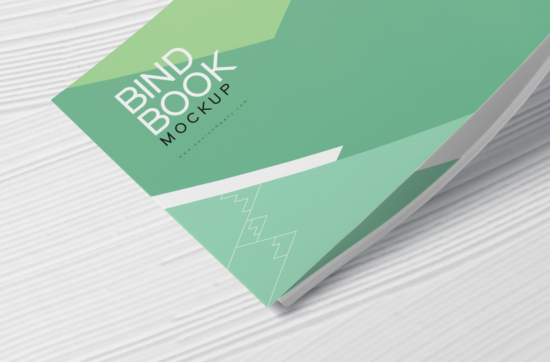 A4 landscape book mockup