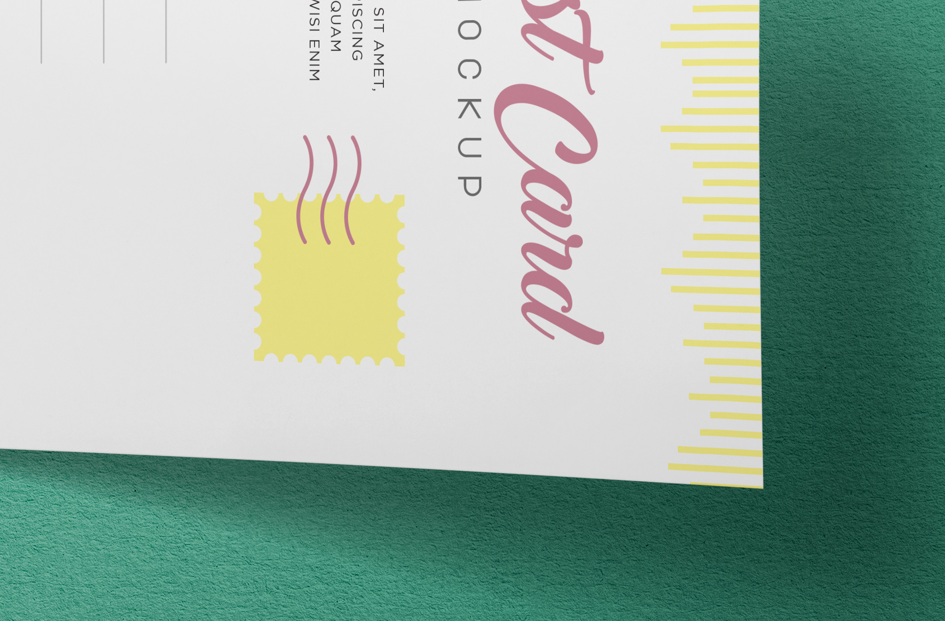 business postcard mockup