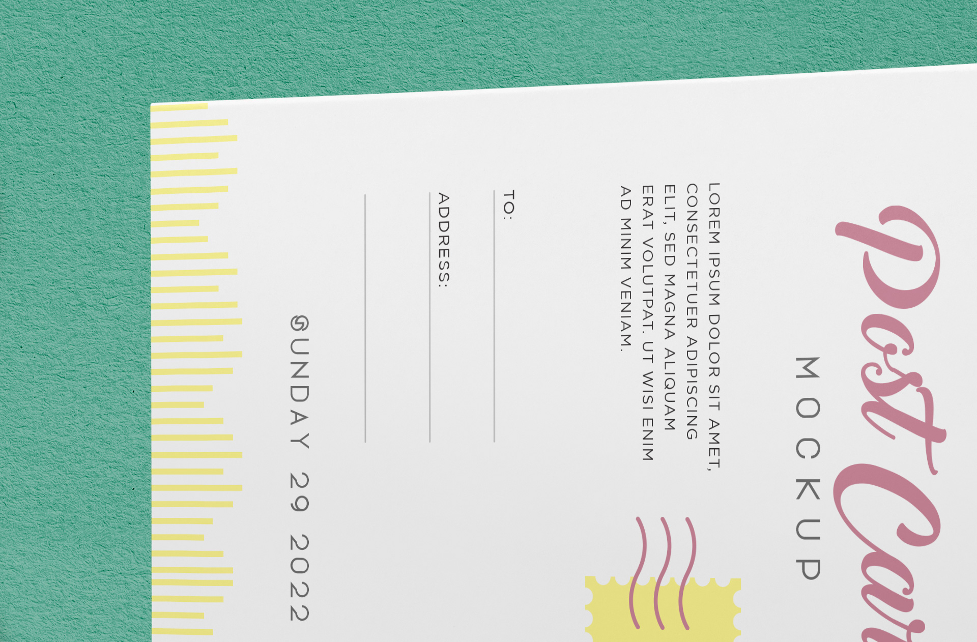 business postcard mockup