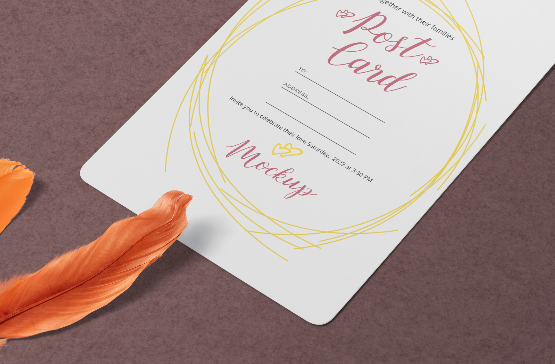 elegant wedding card design