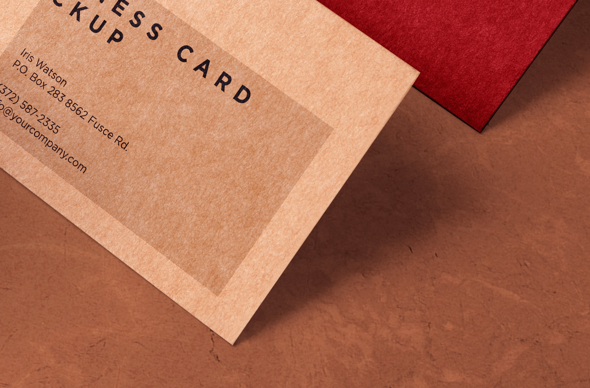 business card mock-up