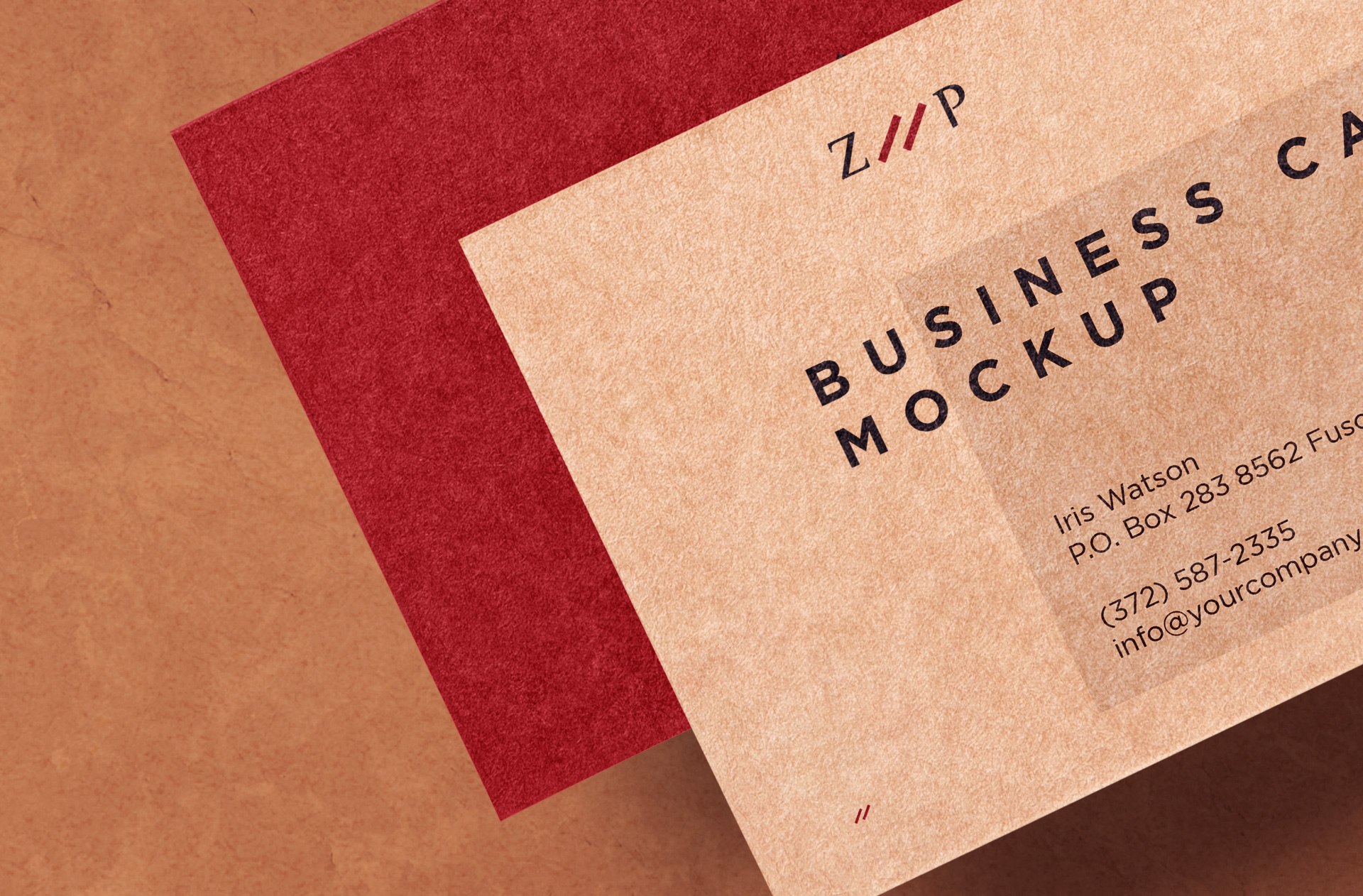 business card mock-up