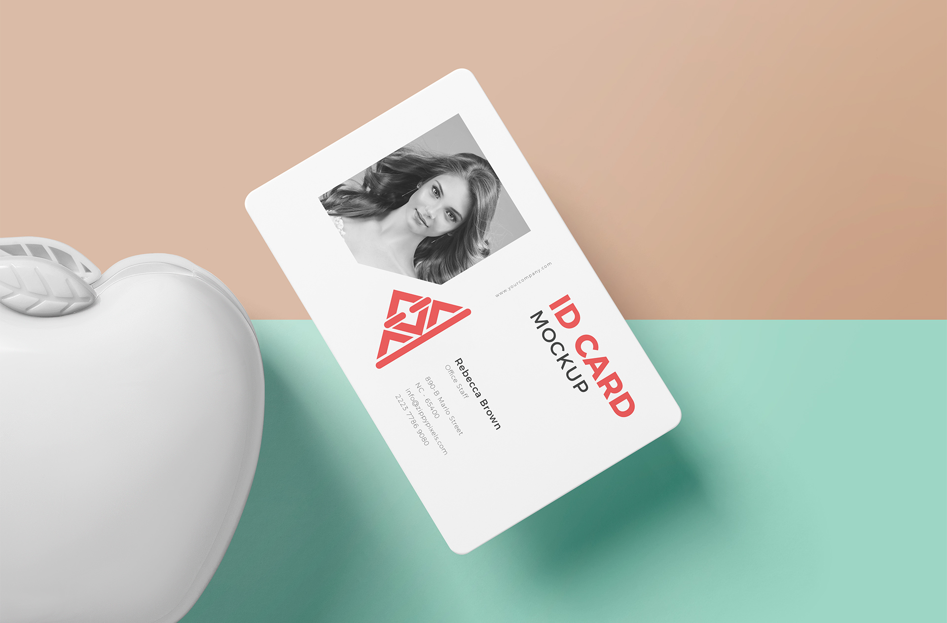 Modern ID Card Mockup with Clean Layout
