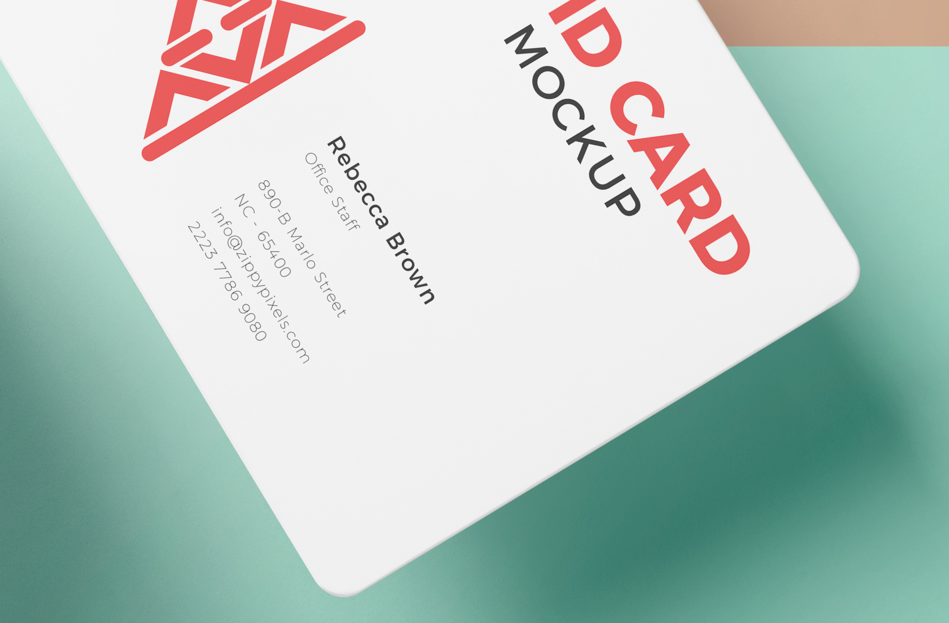 modern ID card mockup