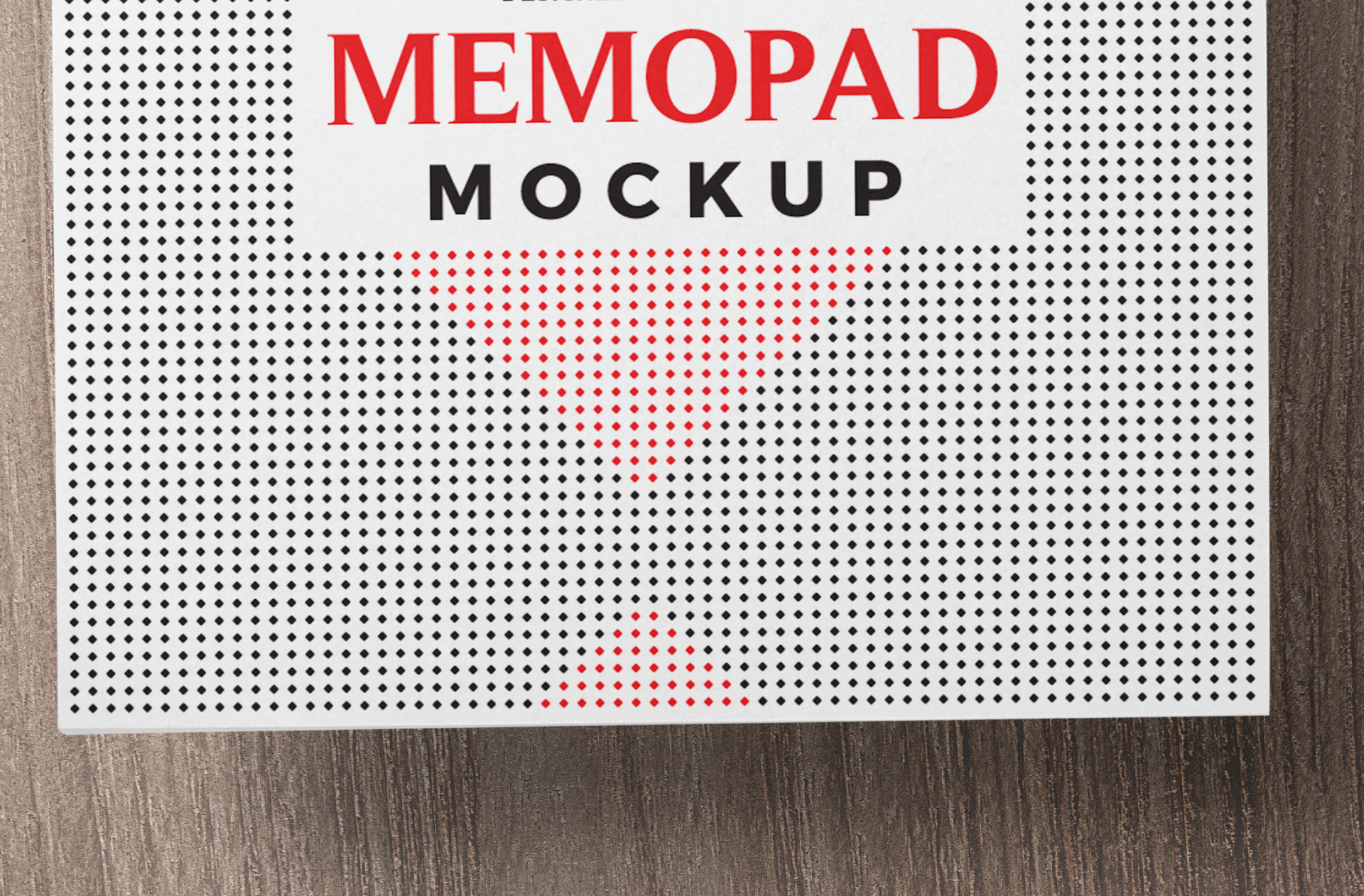 business memo pad design