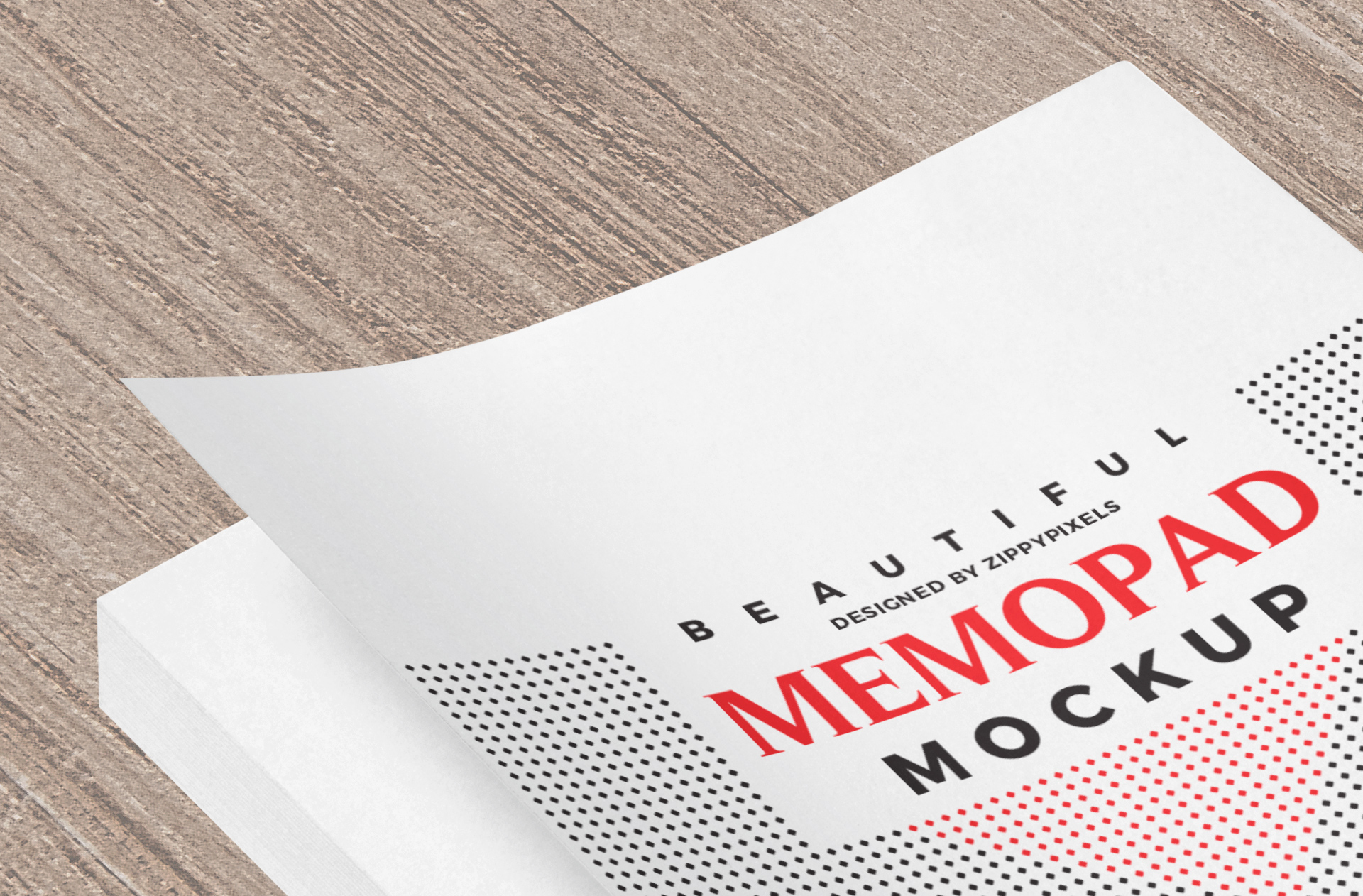 business memo pad template
