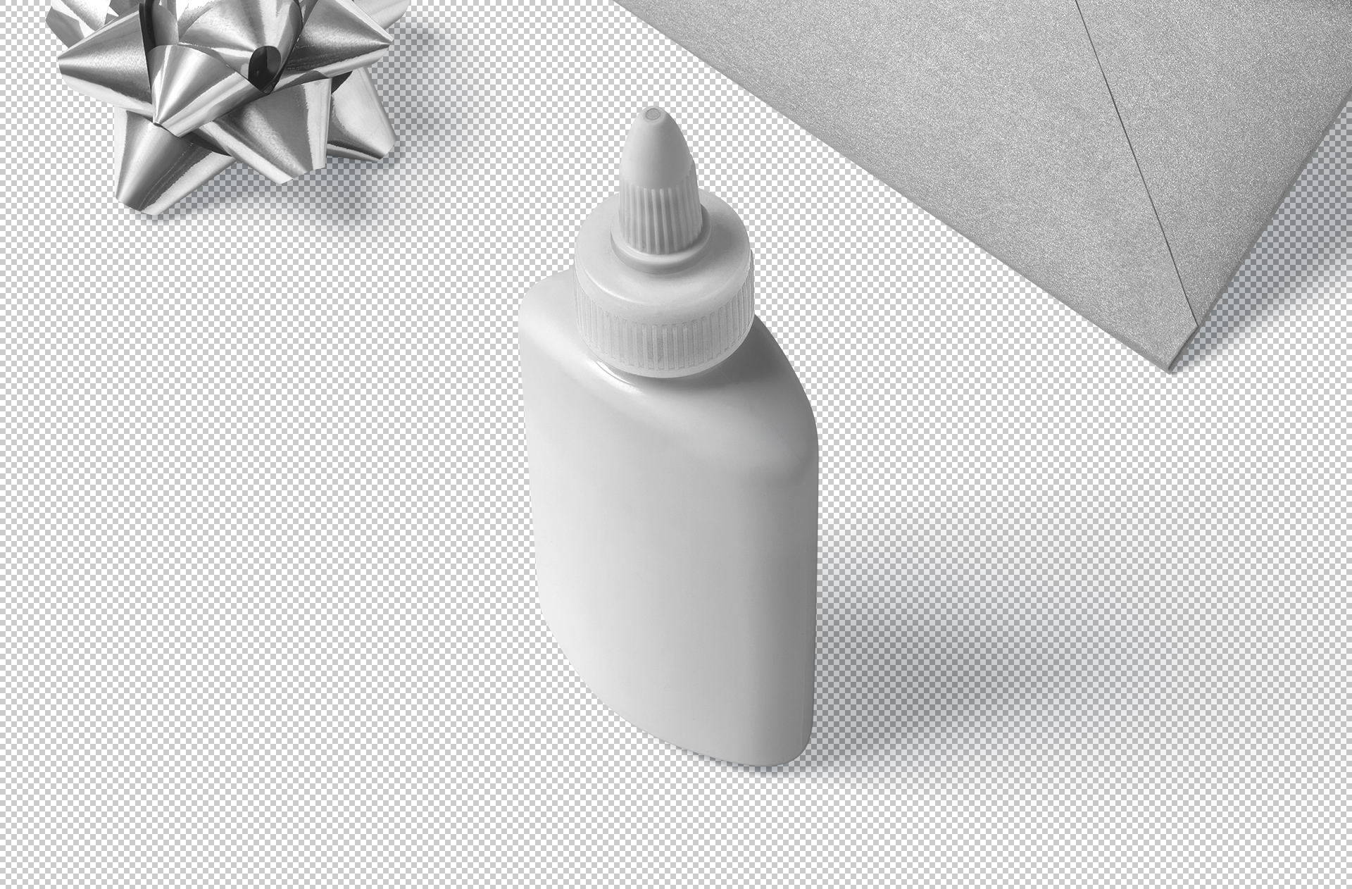 customizable glue bottle mock-up