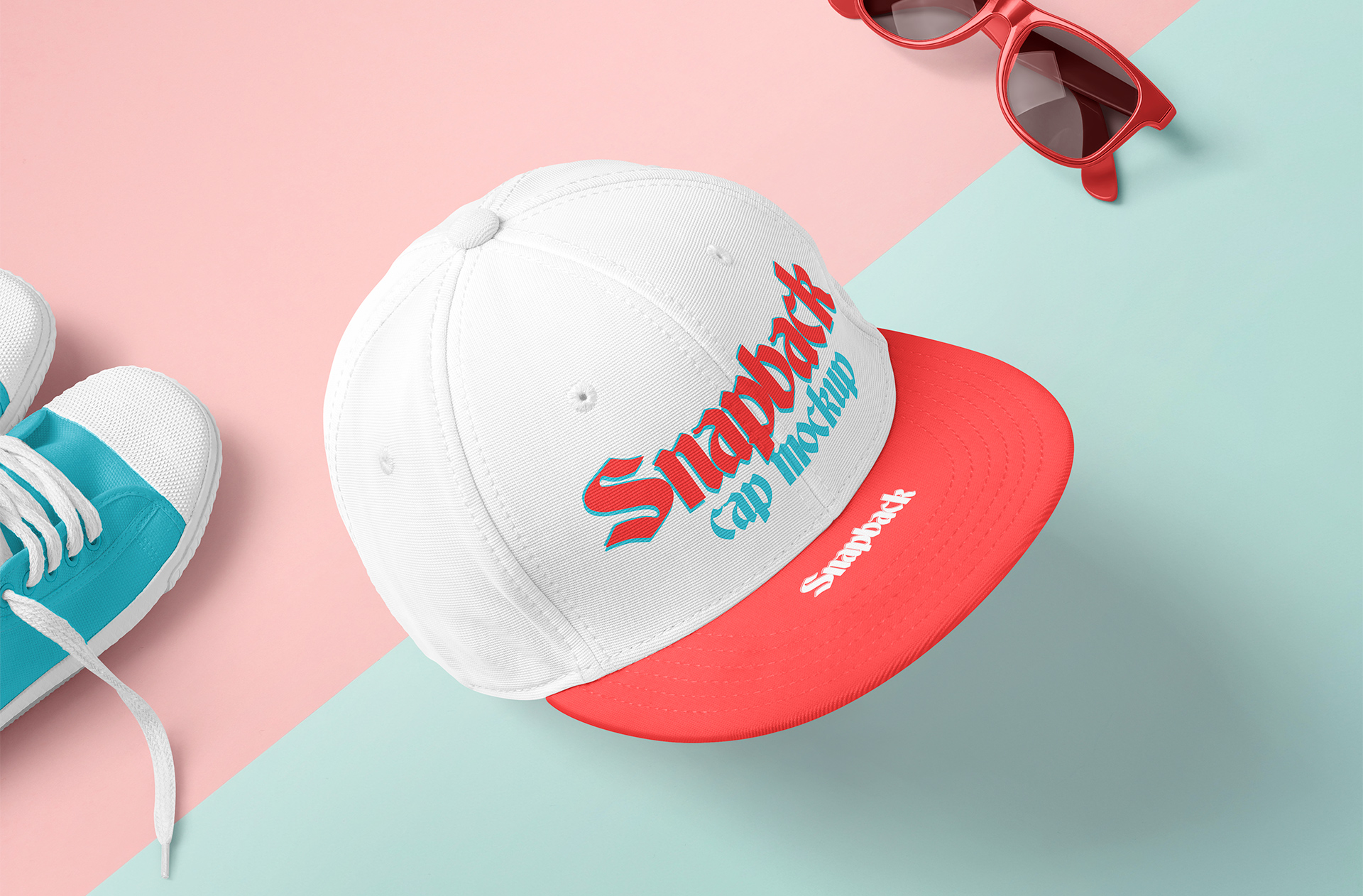 Front View Snapback Cap Mockup ?? Stylish PSD