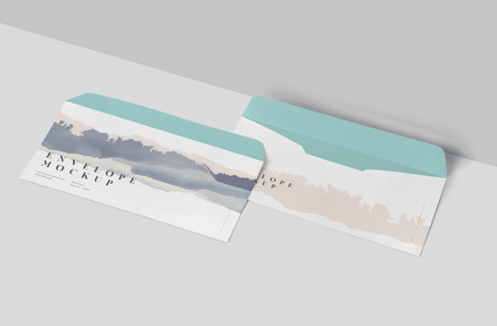 Business Envelope Mockup – Front and Back Views