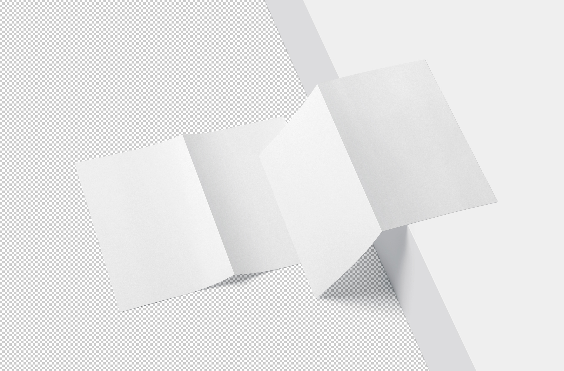 bi-fold flyer mock-up