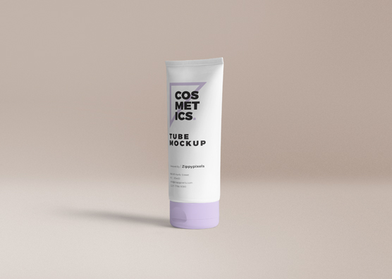 Cosmetic Tube Mockup for Cream and Lotion Designs