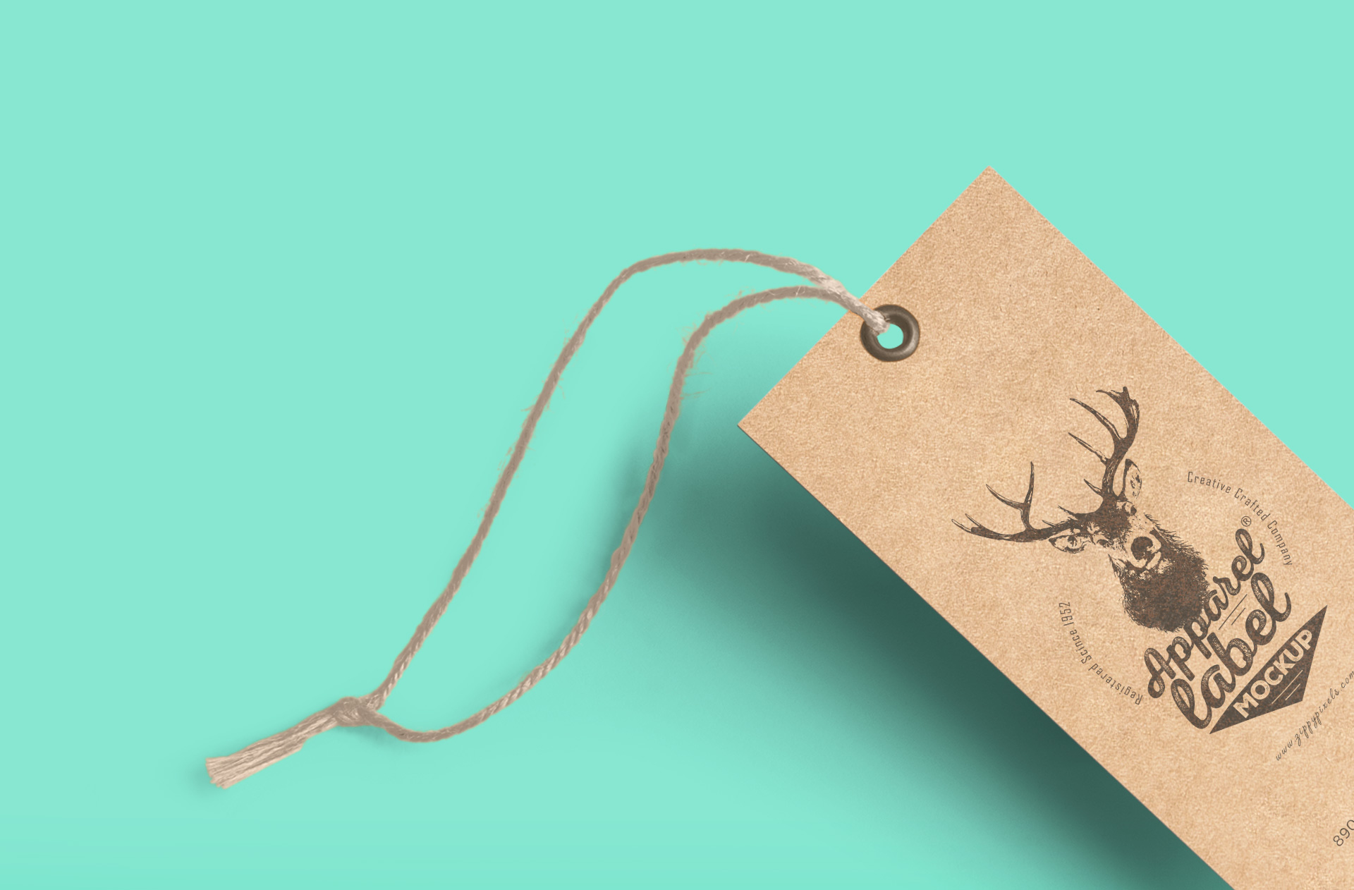 apparel label mockup