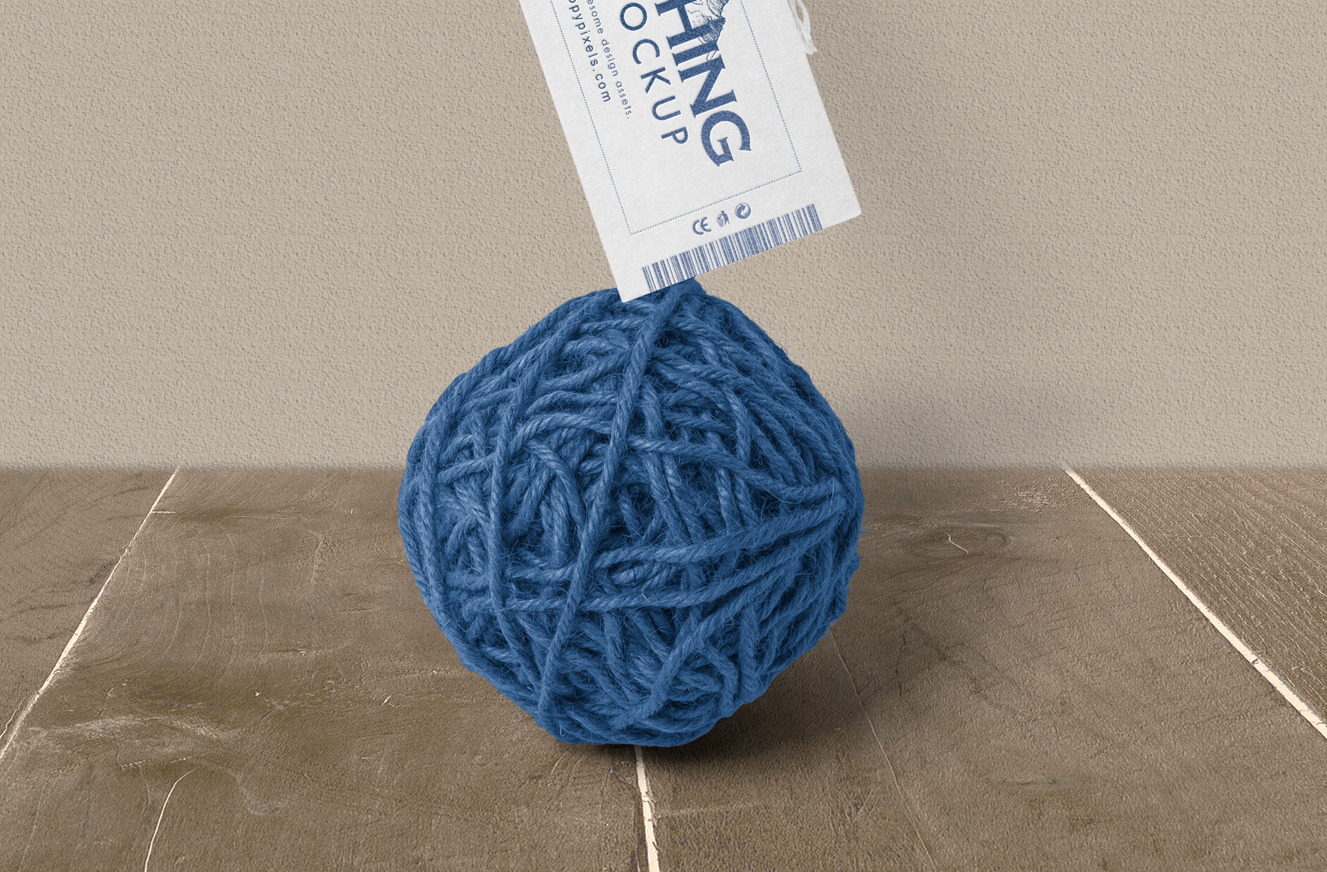 apparel label mockup