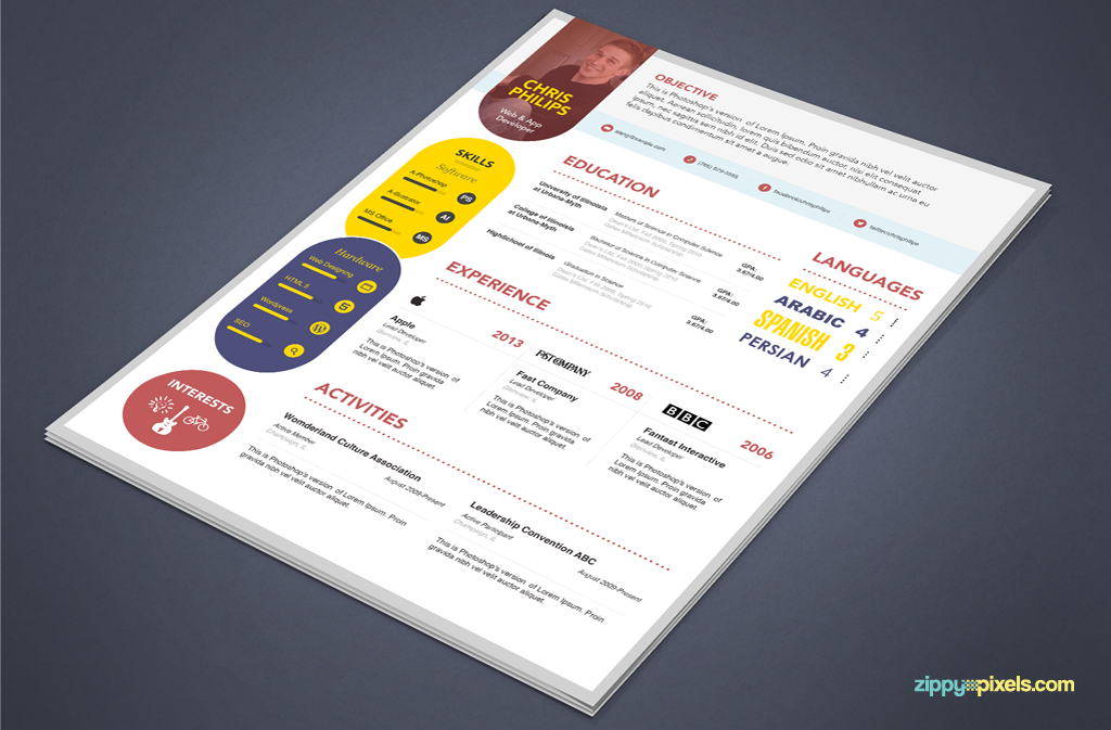 graphic designer CV