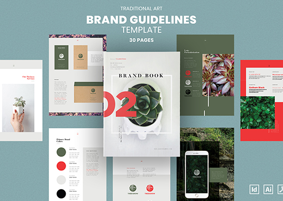 Wild Bloom Brand Book Template