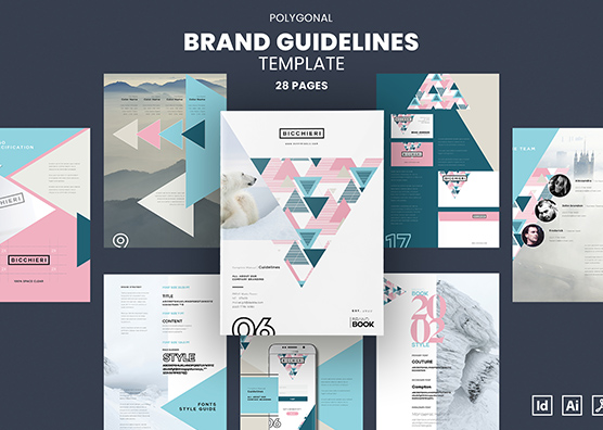 Polygonal Brand Guidelines Template
