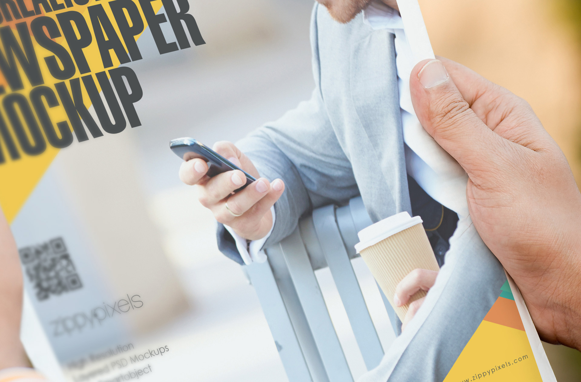 advertising newspaper mockup