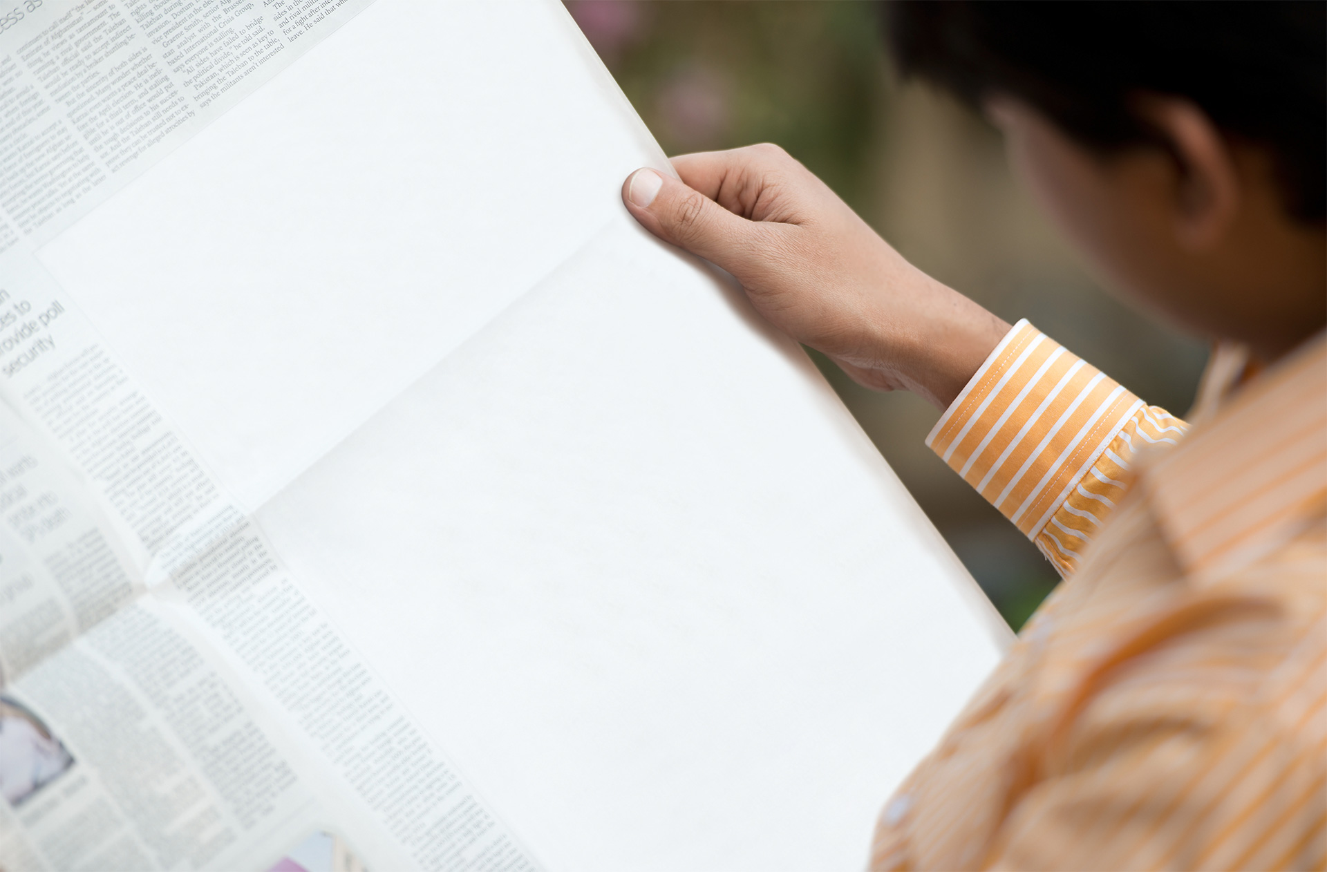 broadsheet newspaper mockup