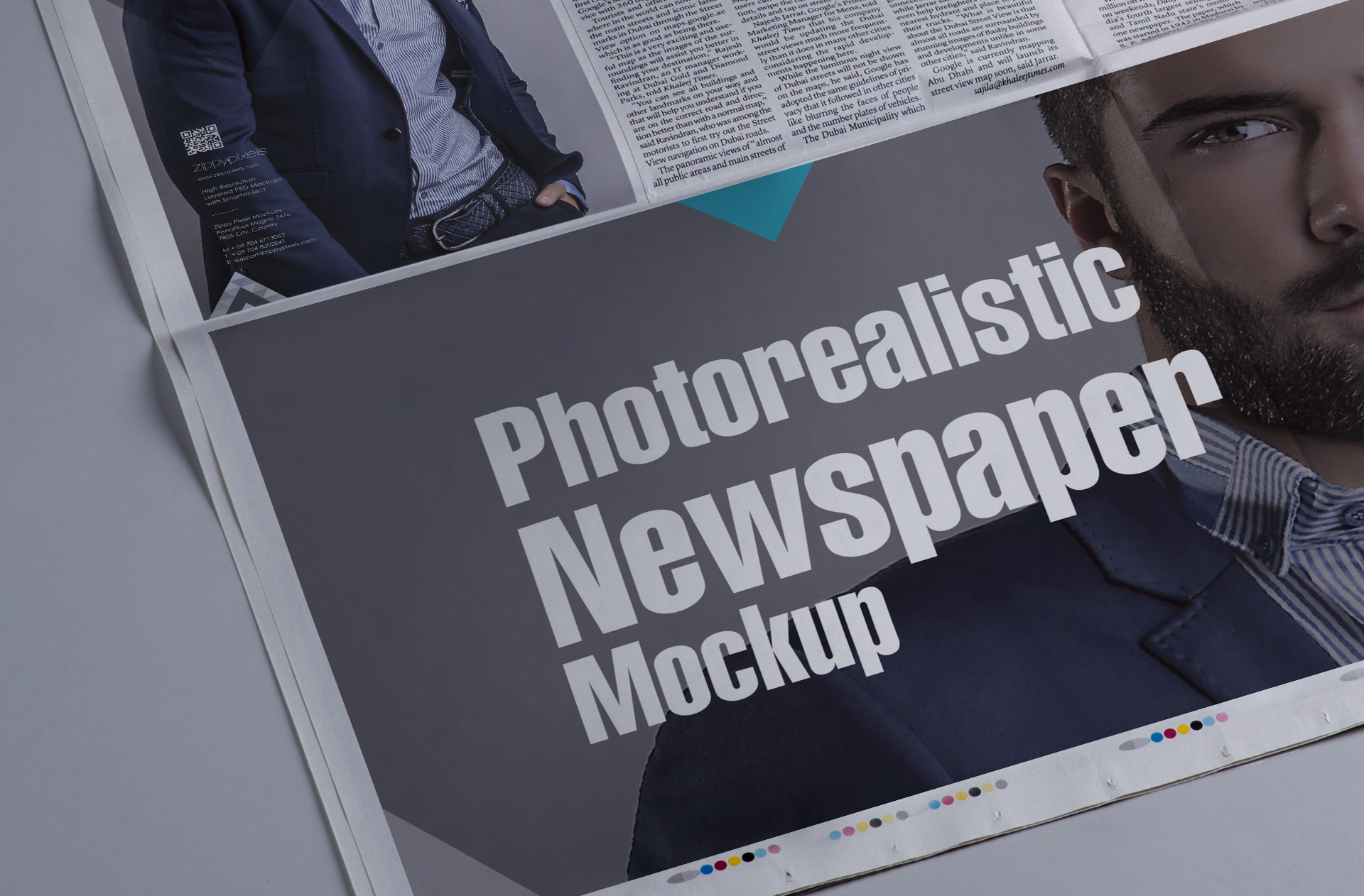 broadsheet newspaper PSD