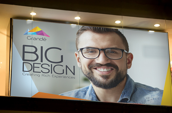 Glass Window Advertising Poster Mockup