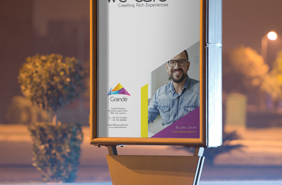 Urban Street Billboard Mockup for Outdoor Advertising
