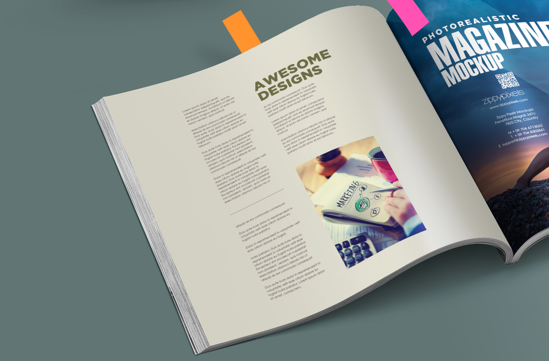 branding magazine mock-up