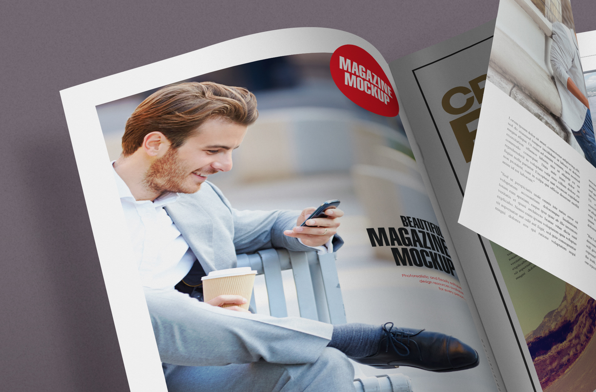 clean magazine layout