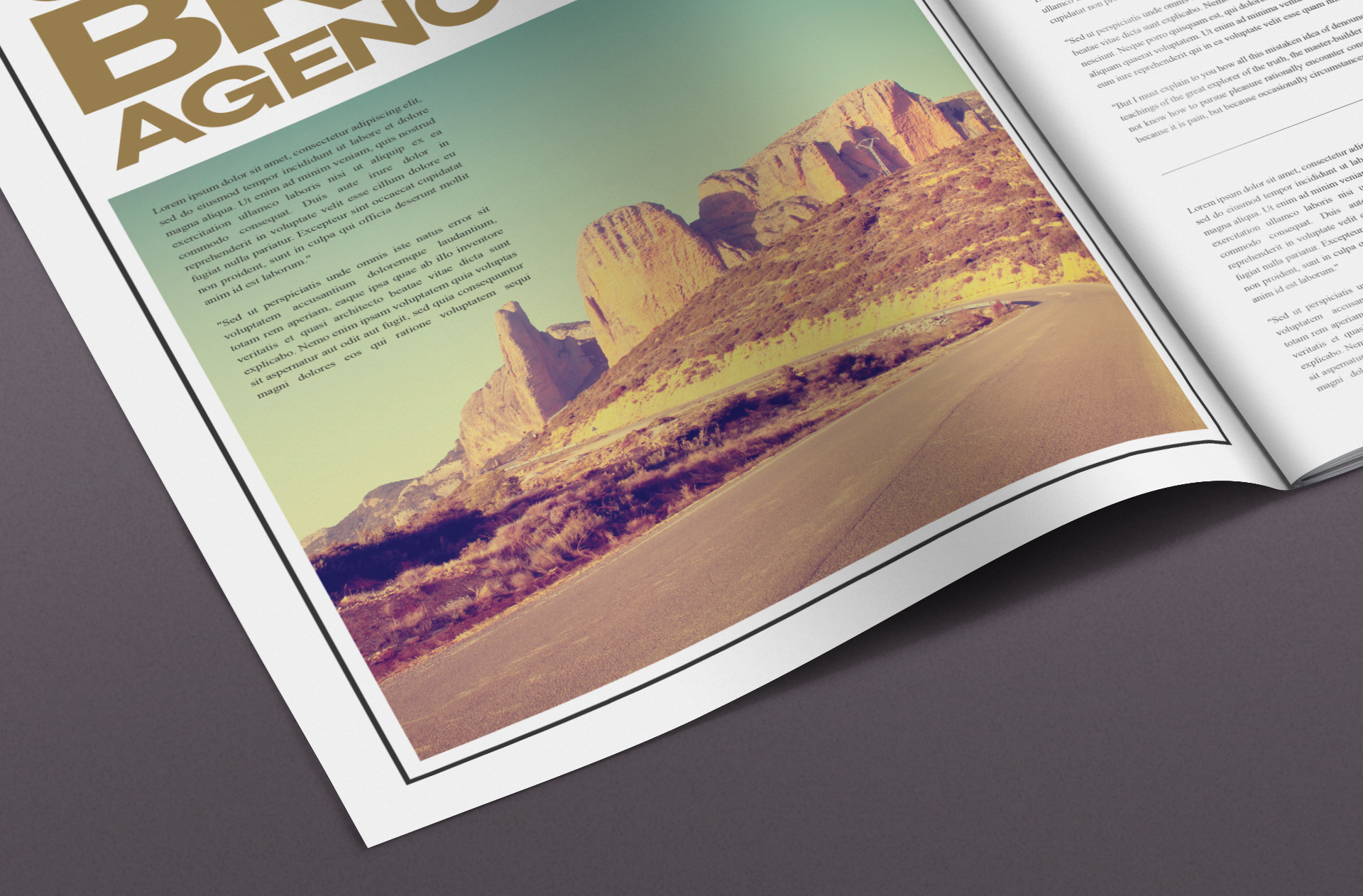 creative magazine layout