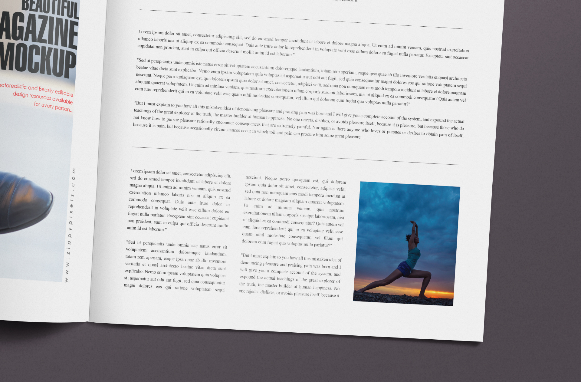 clean editorial design