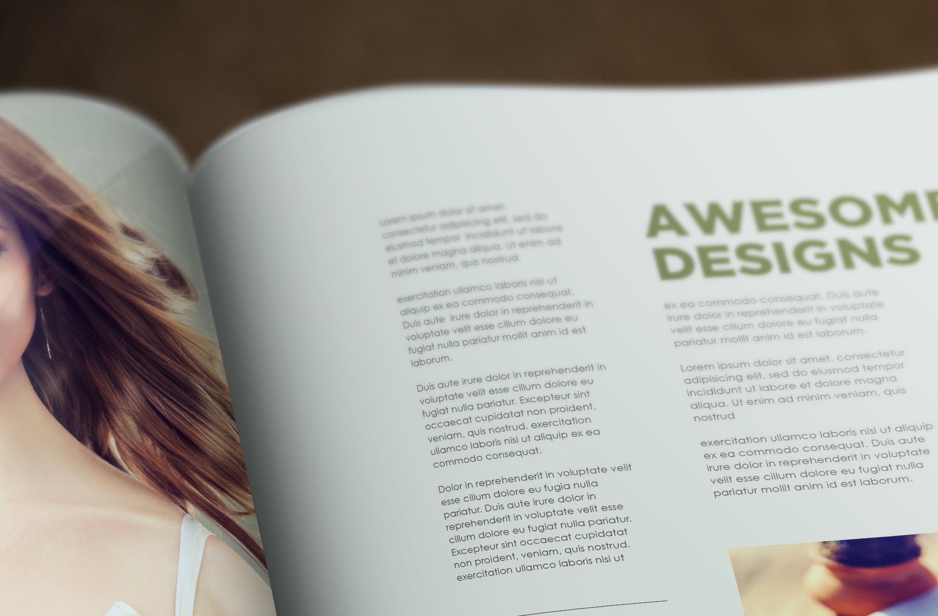 branding magazine PSD